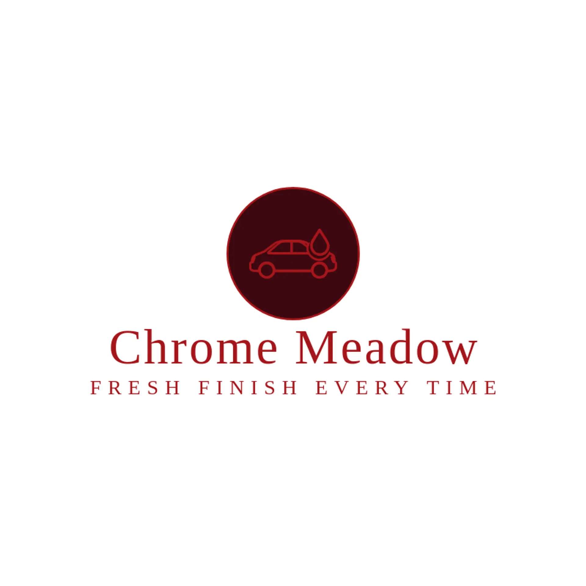 Chrome Meadow logo for auto detailing