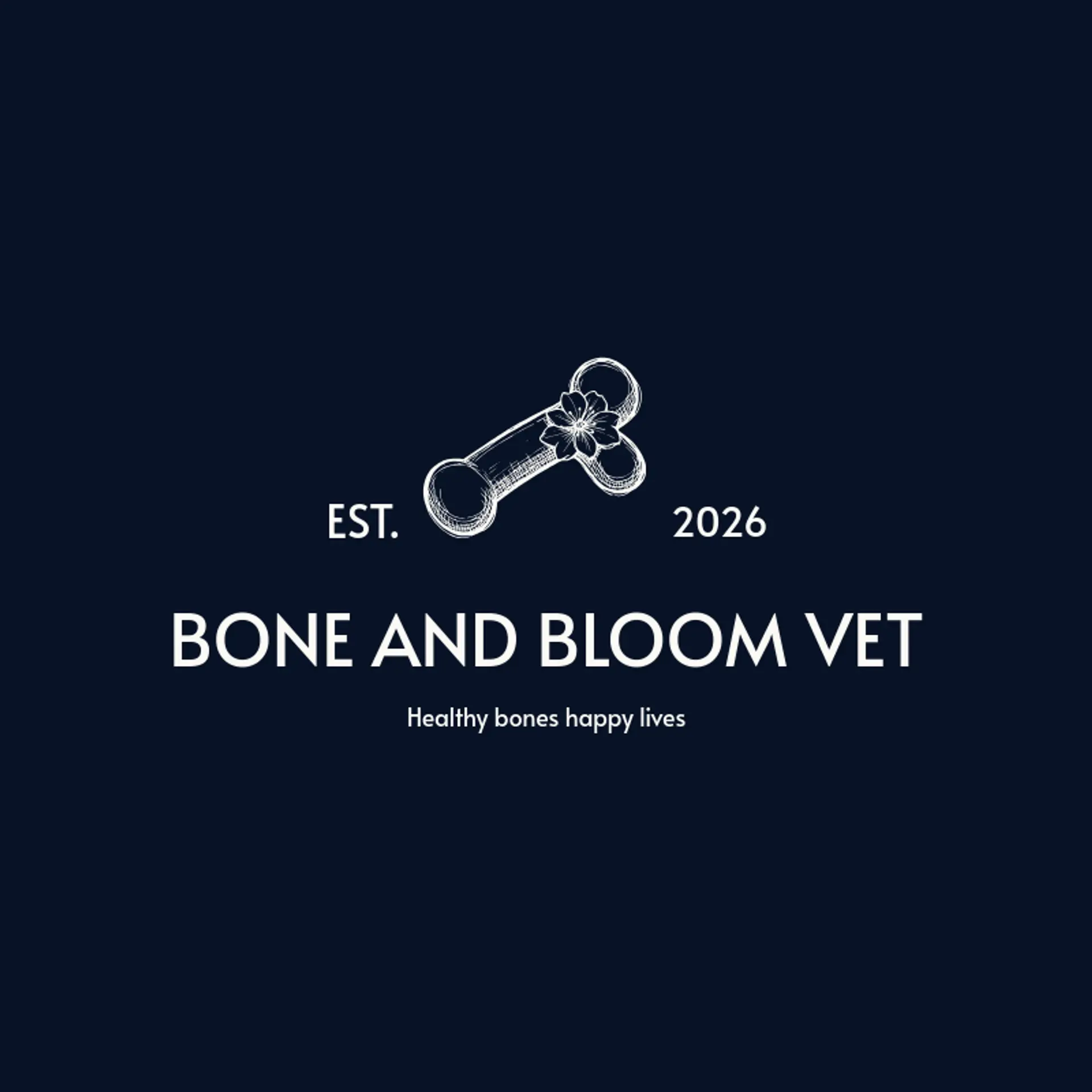 Bone and Bloom Vet logo for veterinary