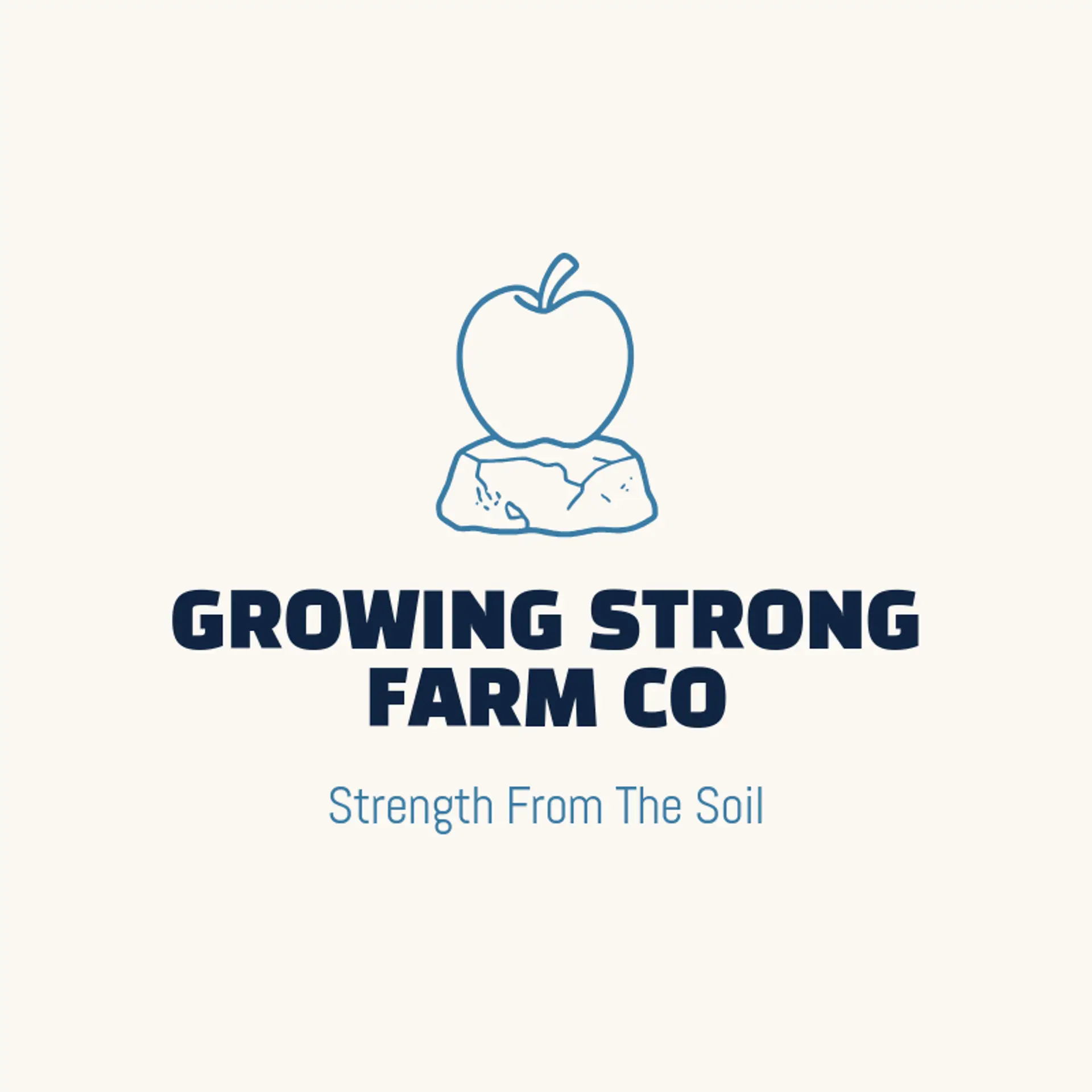 Growing Strong Farm Co logo for apple