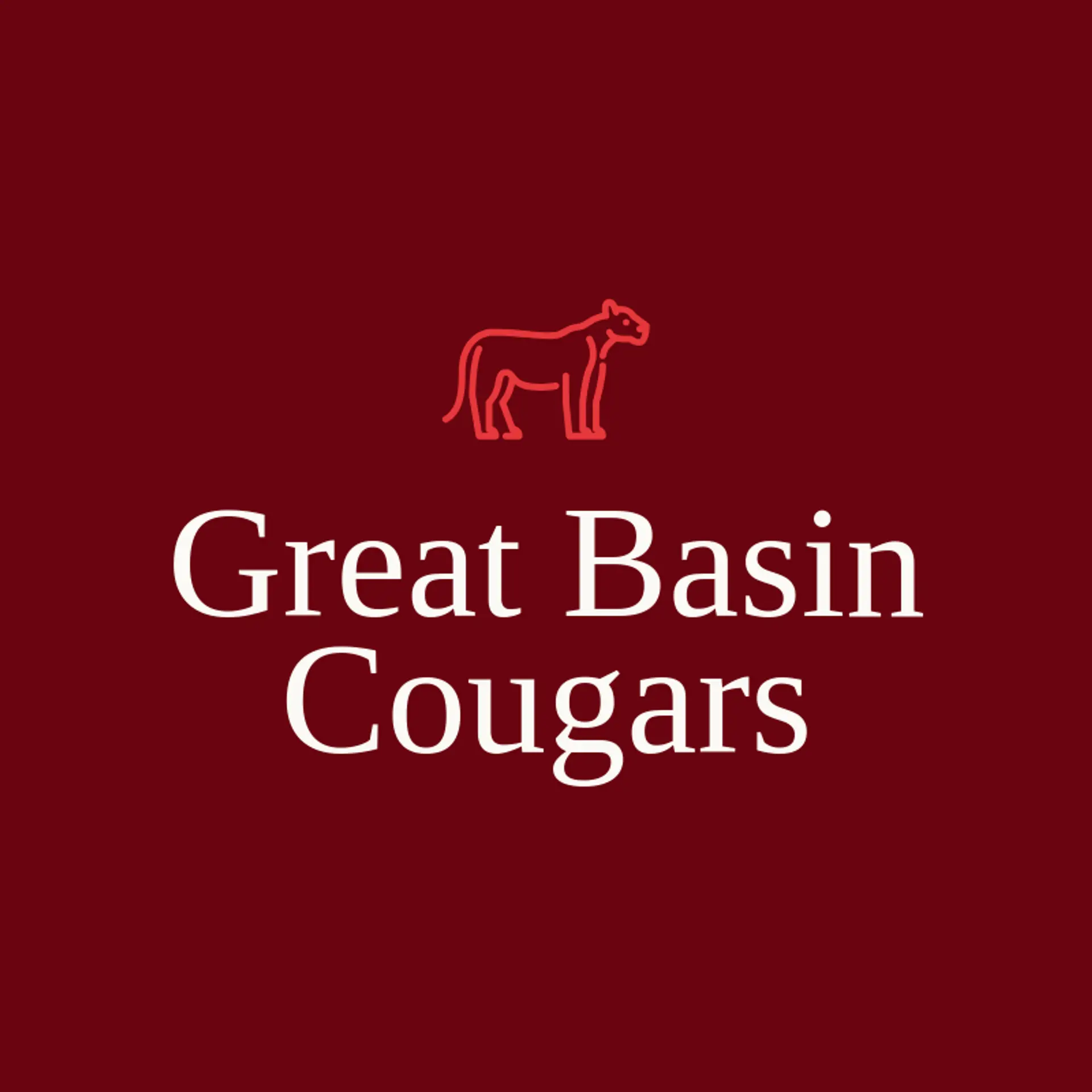 Great Basin Cougars logo for cougar