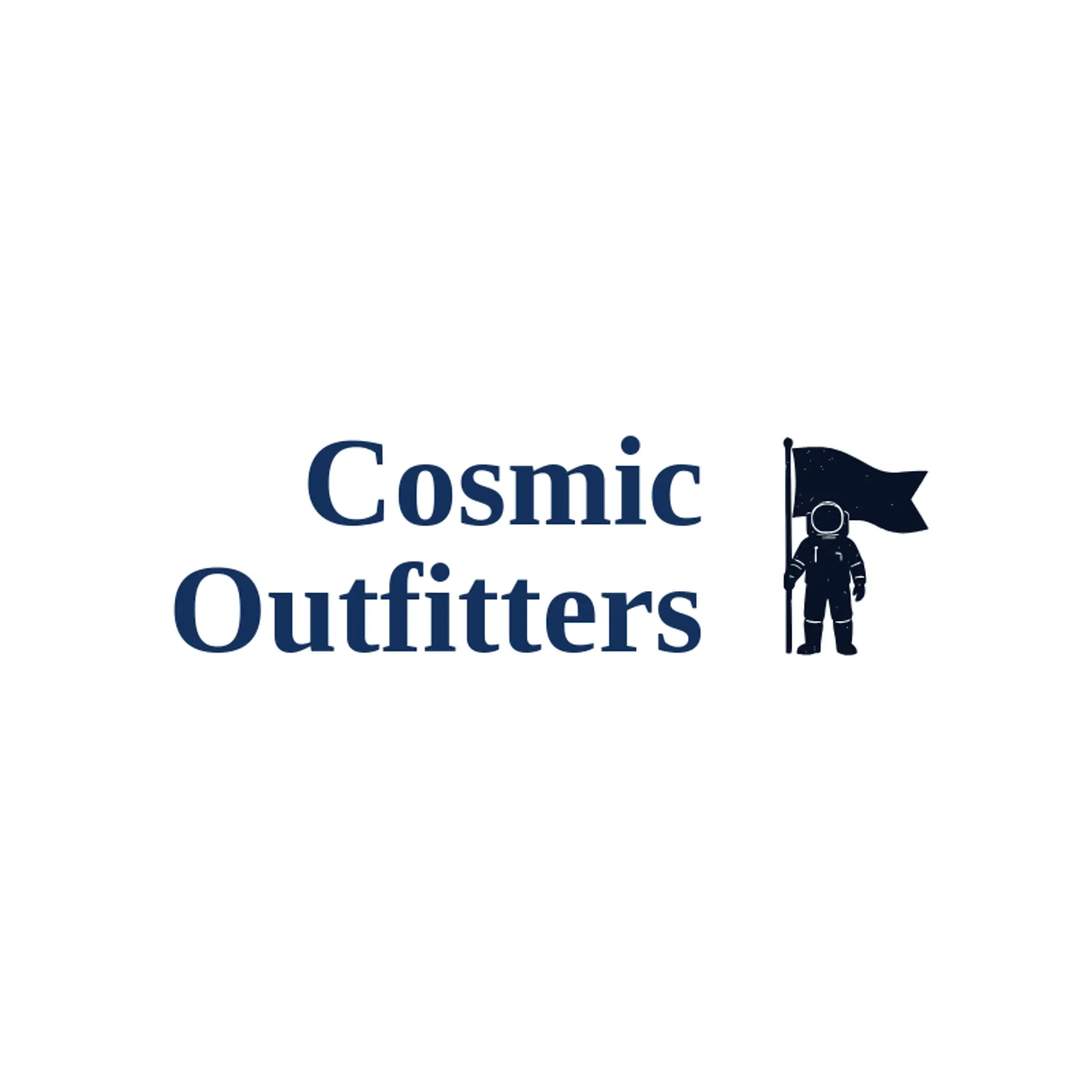 Cosmic Outfitters logo for astronaut