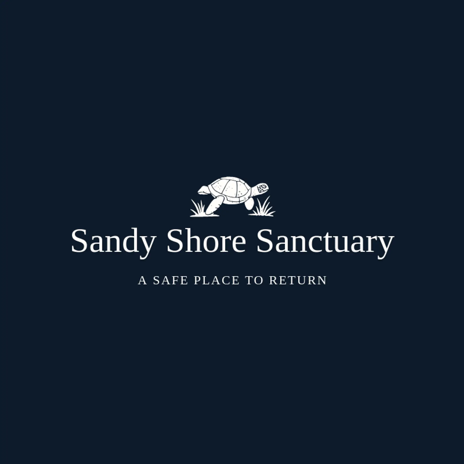 Sandy Shore Sanctuary logo for sea turtle