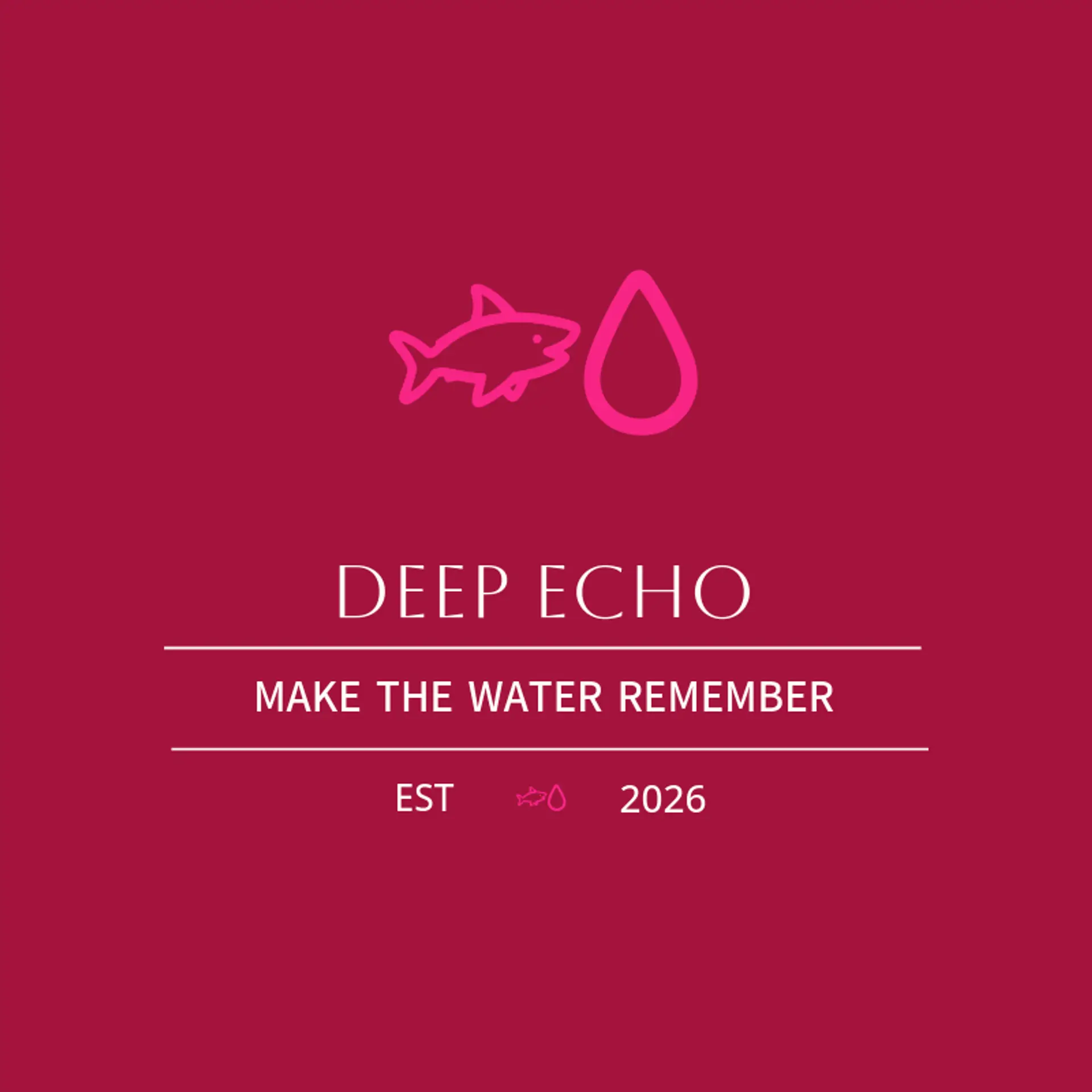 Deep Echo logo for shark