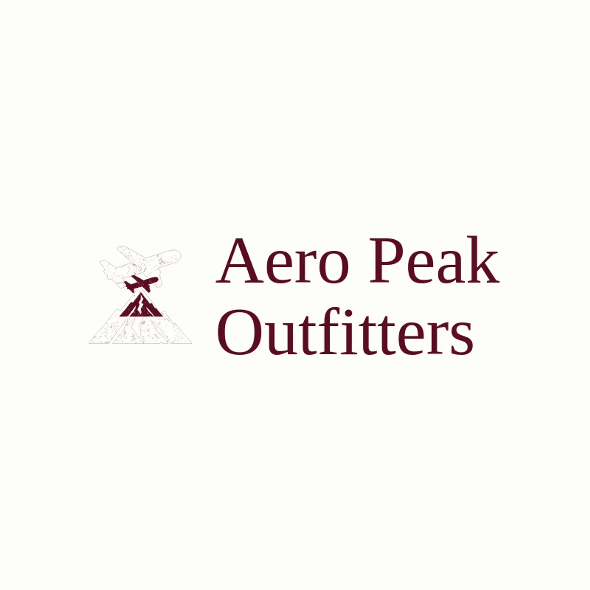 Aero Peak Outfitters logo for plane