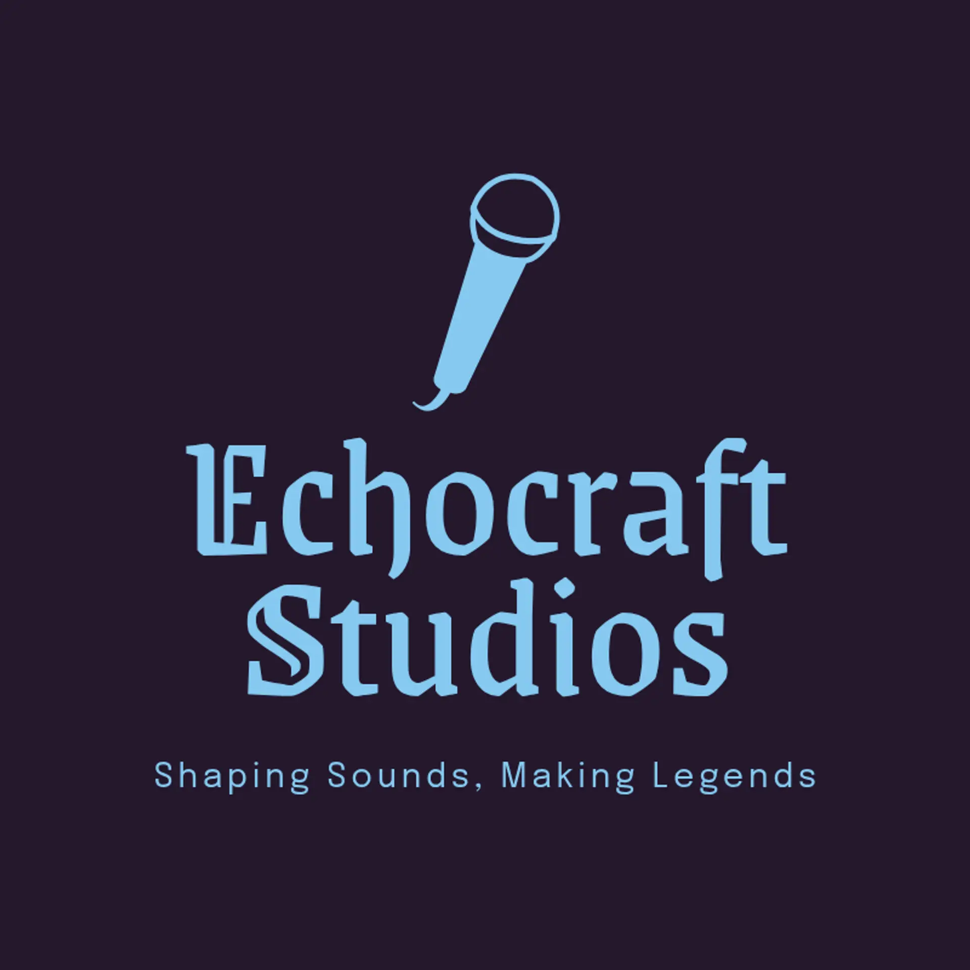 EchoForge Studios logo for music studio