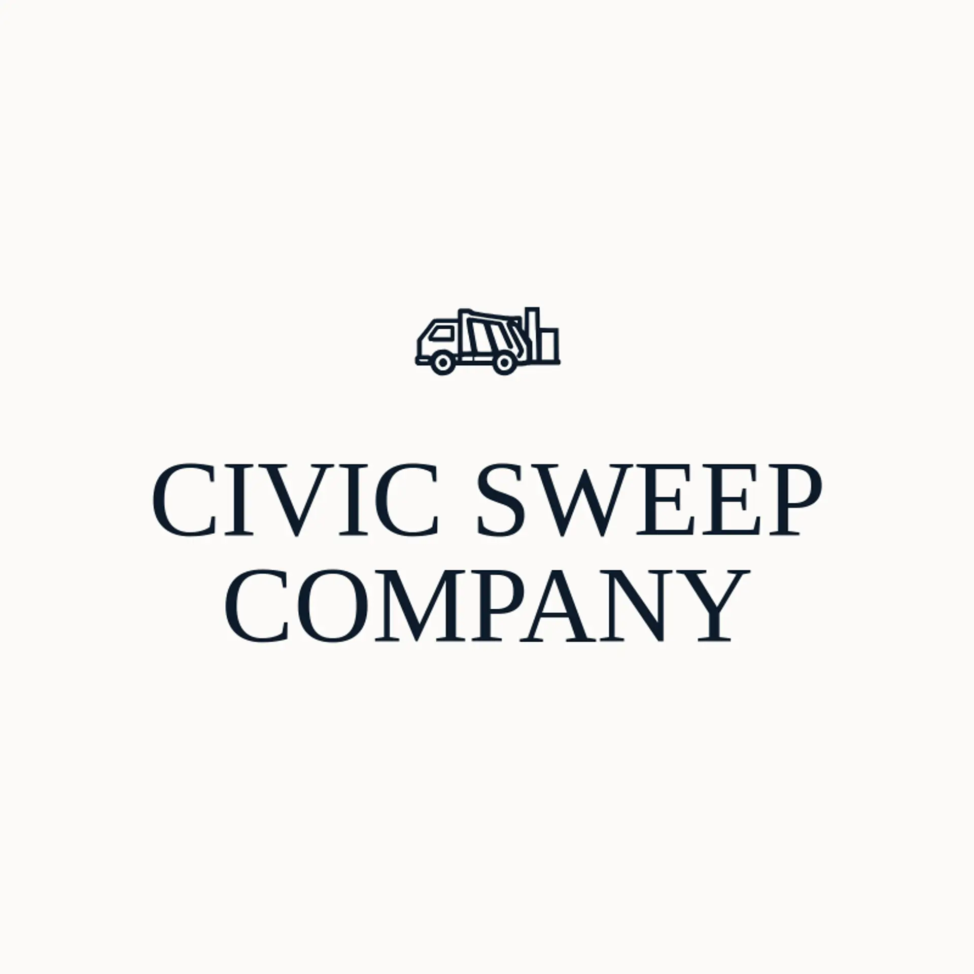 Civic Sweep Company logo for garbage