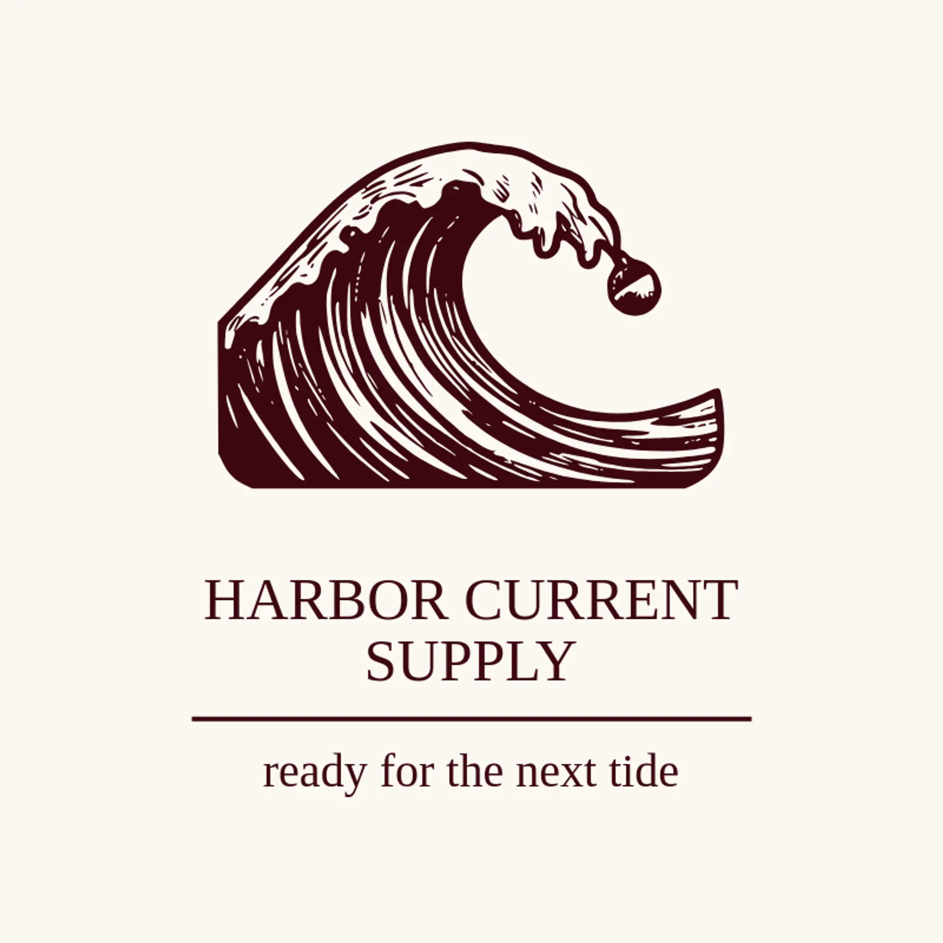 Harbor Current Supply logo for nautical