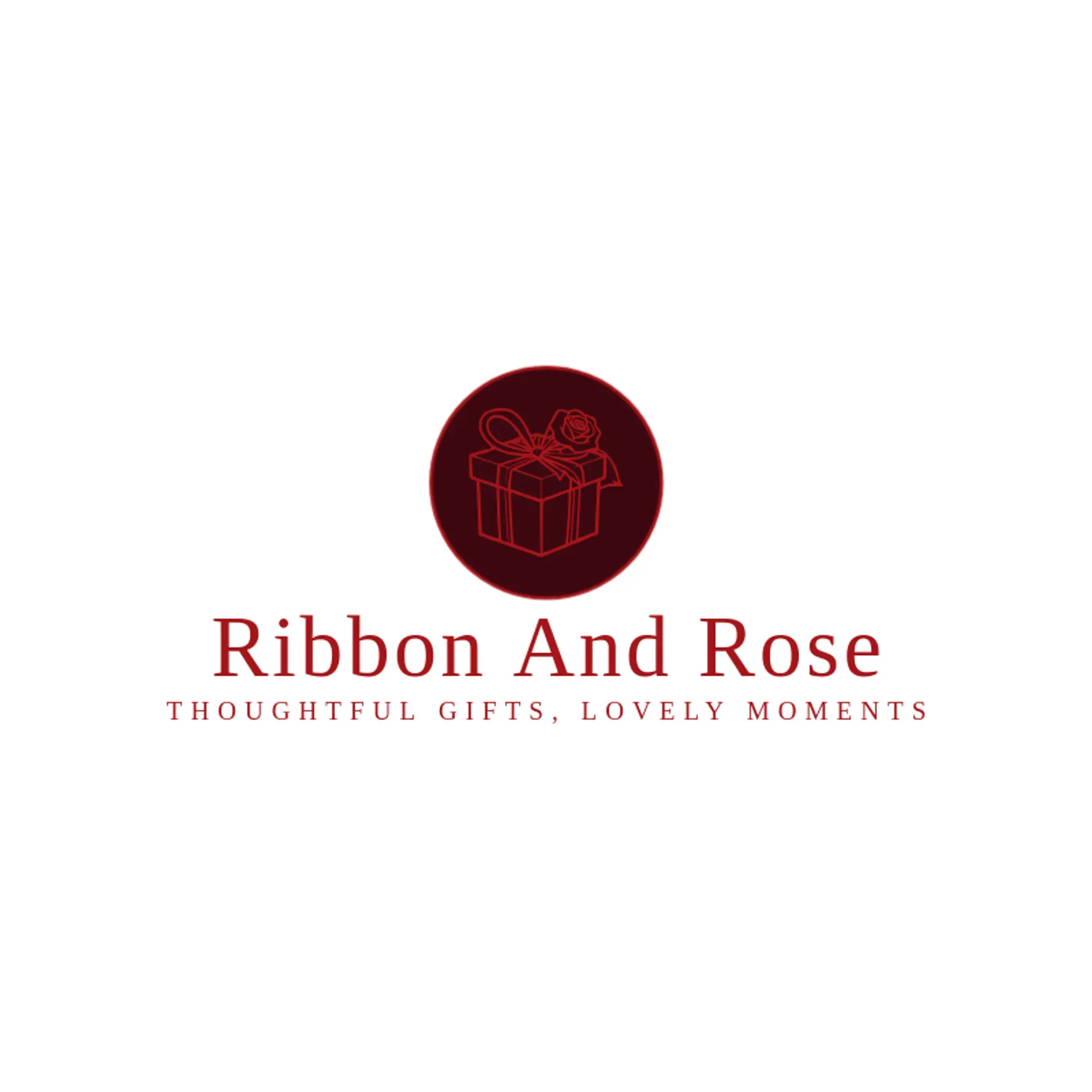 Ribbon and Rose logo for gift