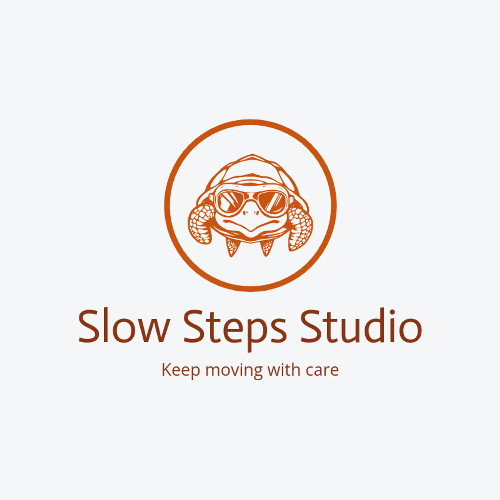 Slow Steps Studio logo for turtle
