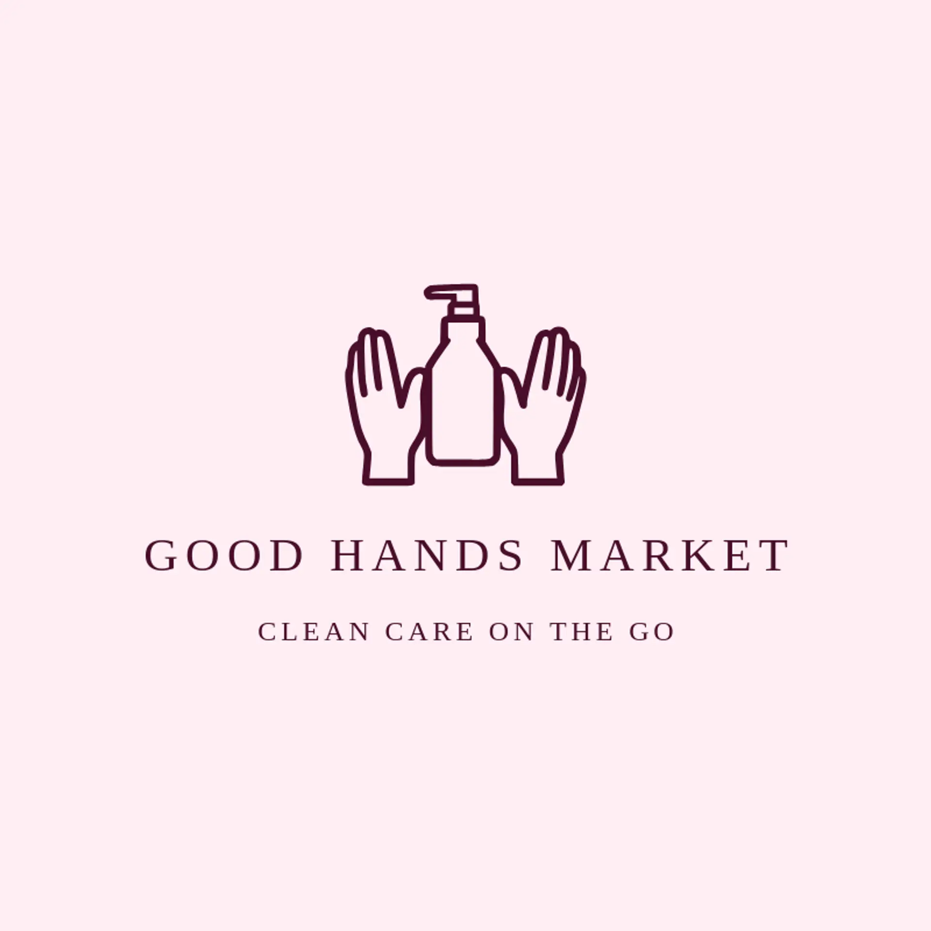 Good Hands Market logo for hand sanitizer