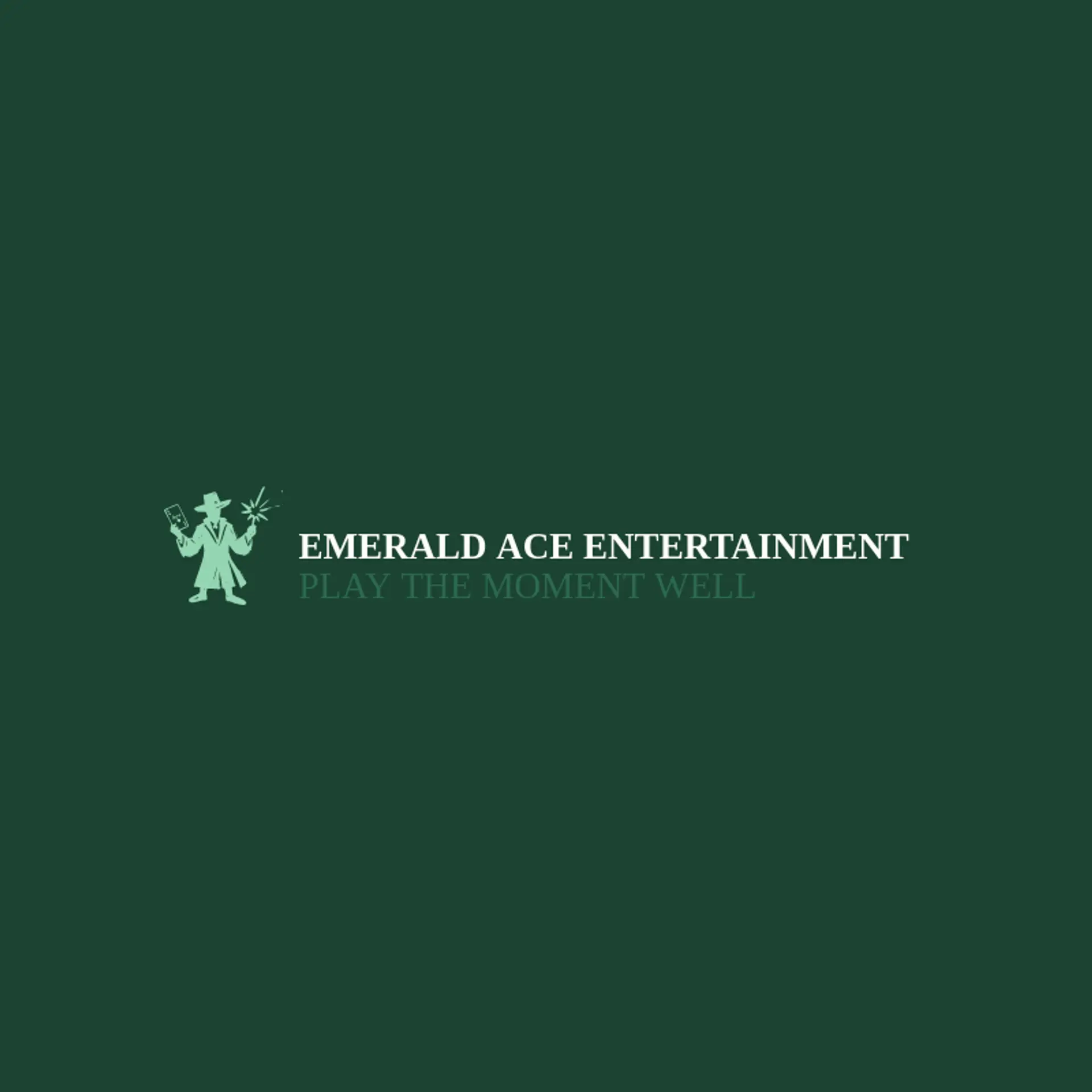 Emerald Ace Entertainment logo for magician