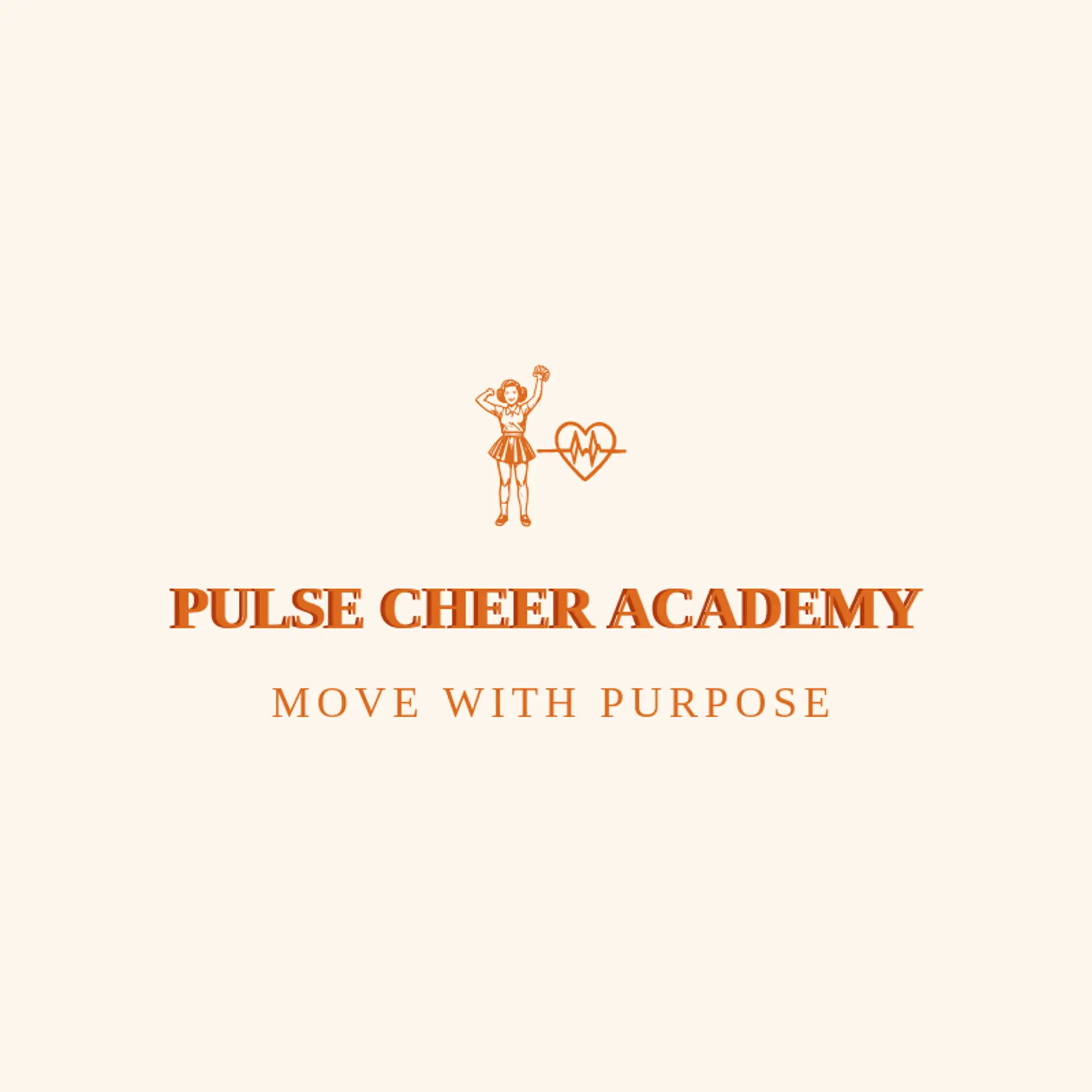Pulse Cheer Academy logo for cheerleader