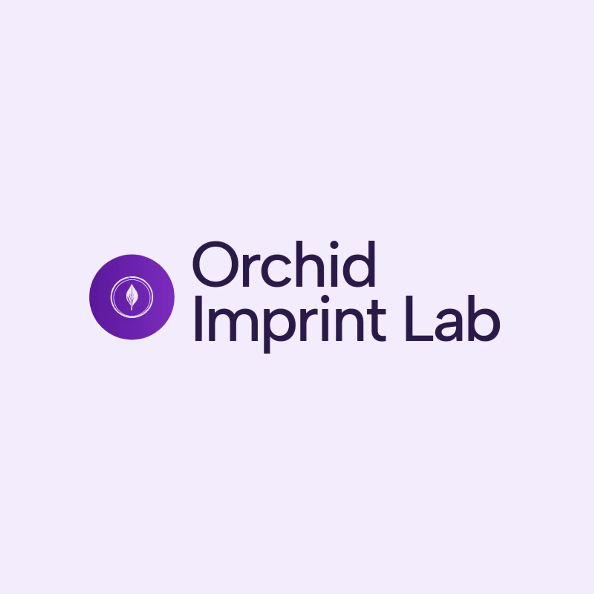 Orchid Imprint Lab logo for stamp