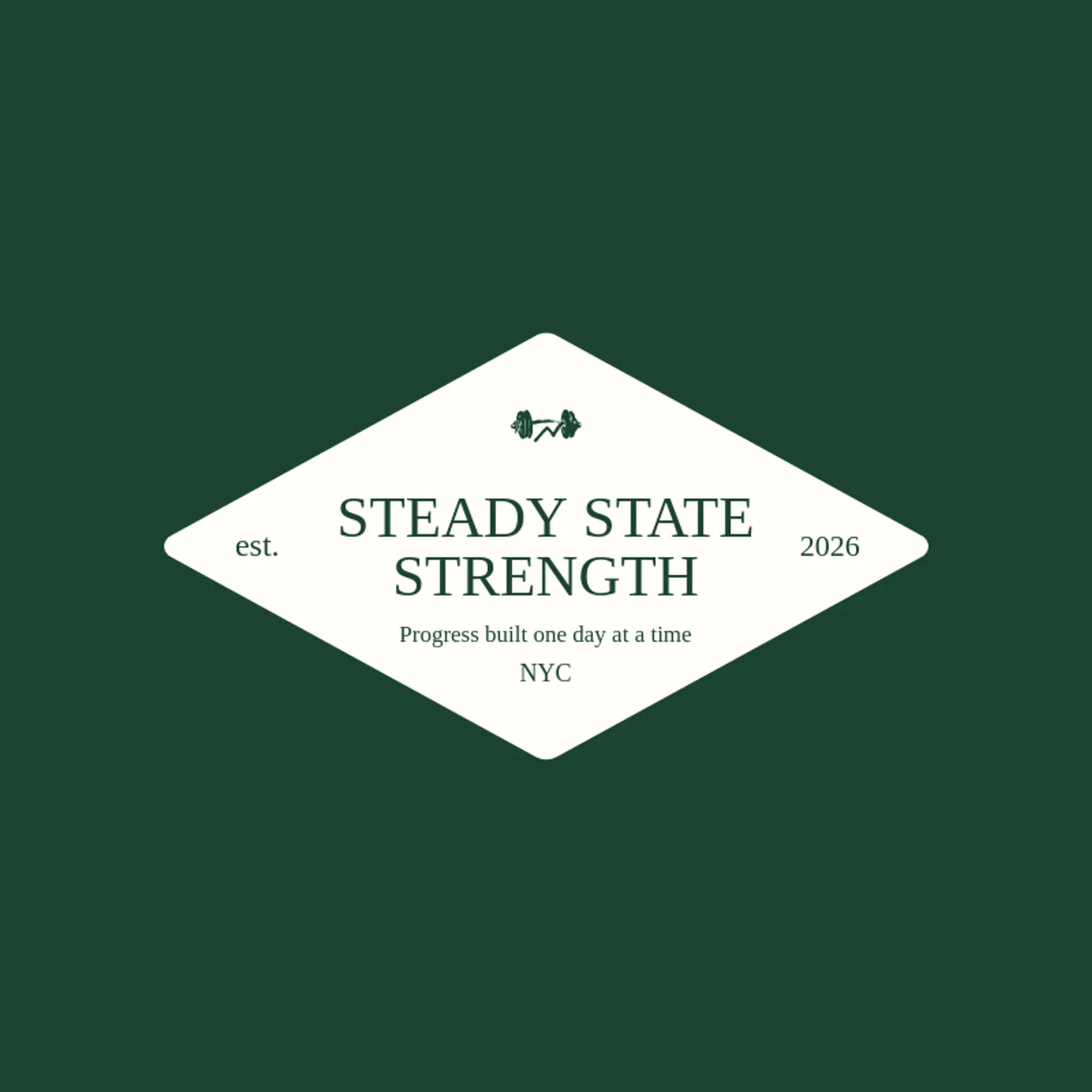 Steady State Strength logo for weightlifting