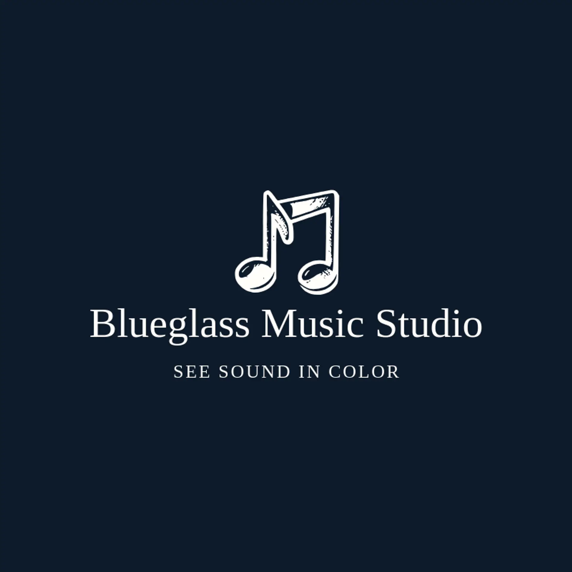 Blueglass Music Studio logo for symphony