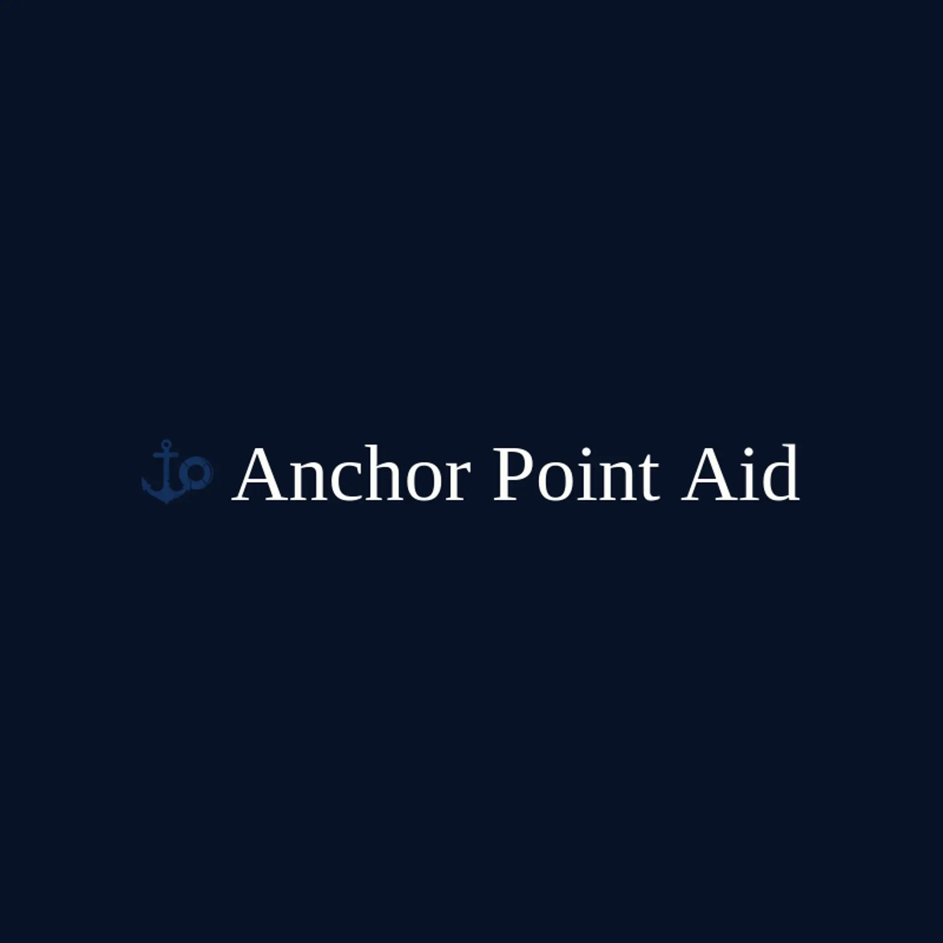Anchor Point Aid logo for rescue