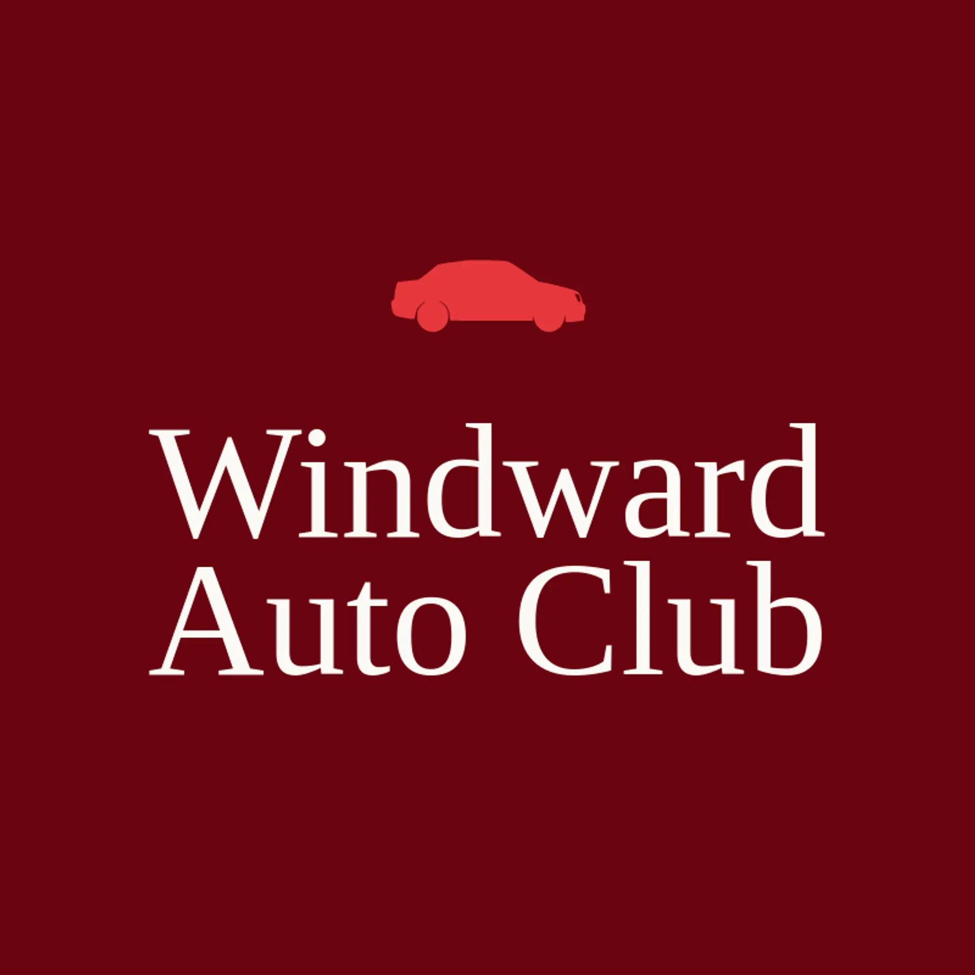 Windward Auto Club logo for car dealer