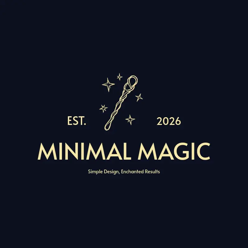 The Instagram name Minimal Magic as a branded logo with a single color icon