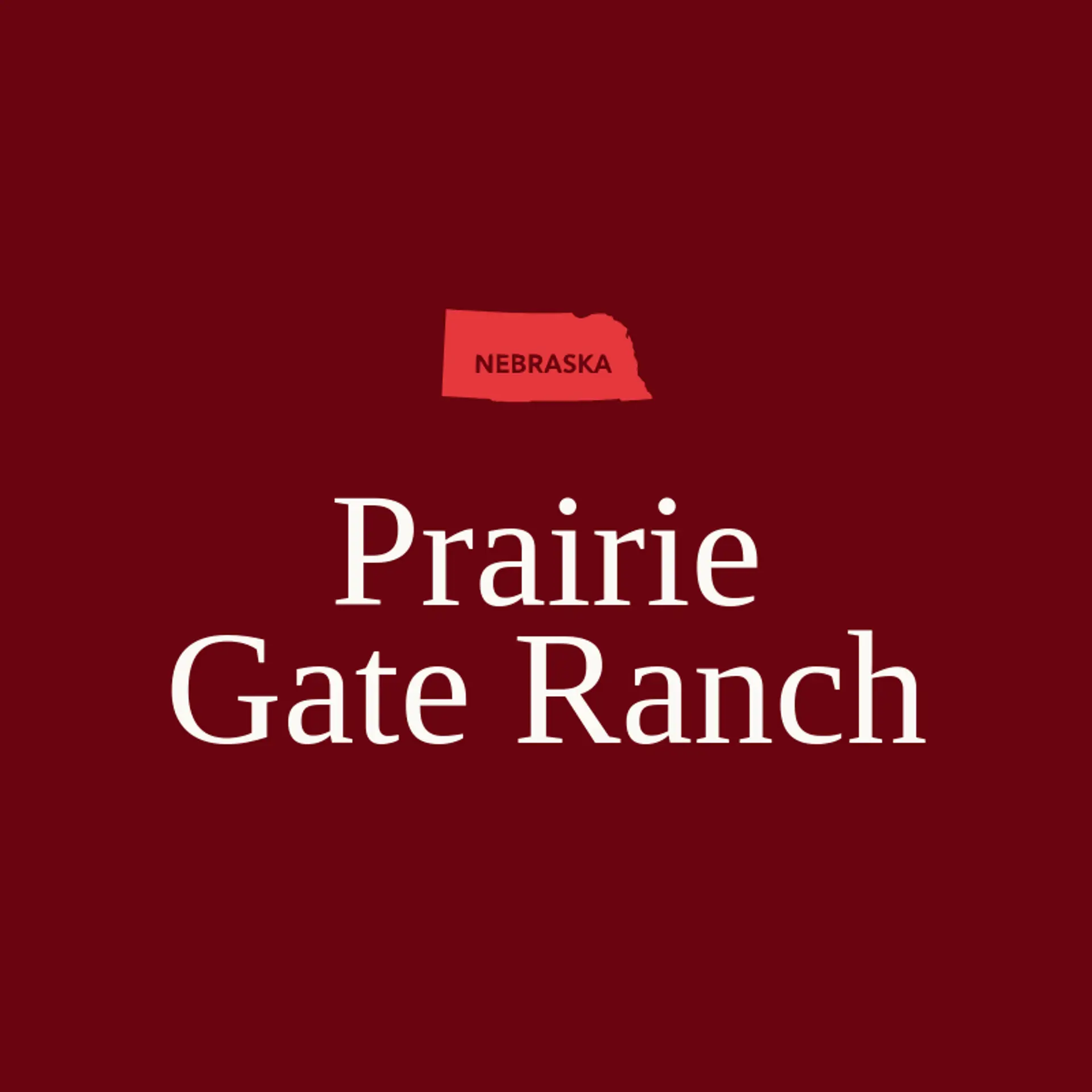 Prairie Gate Ranch logo for nebraska