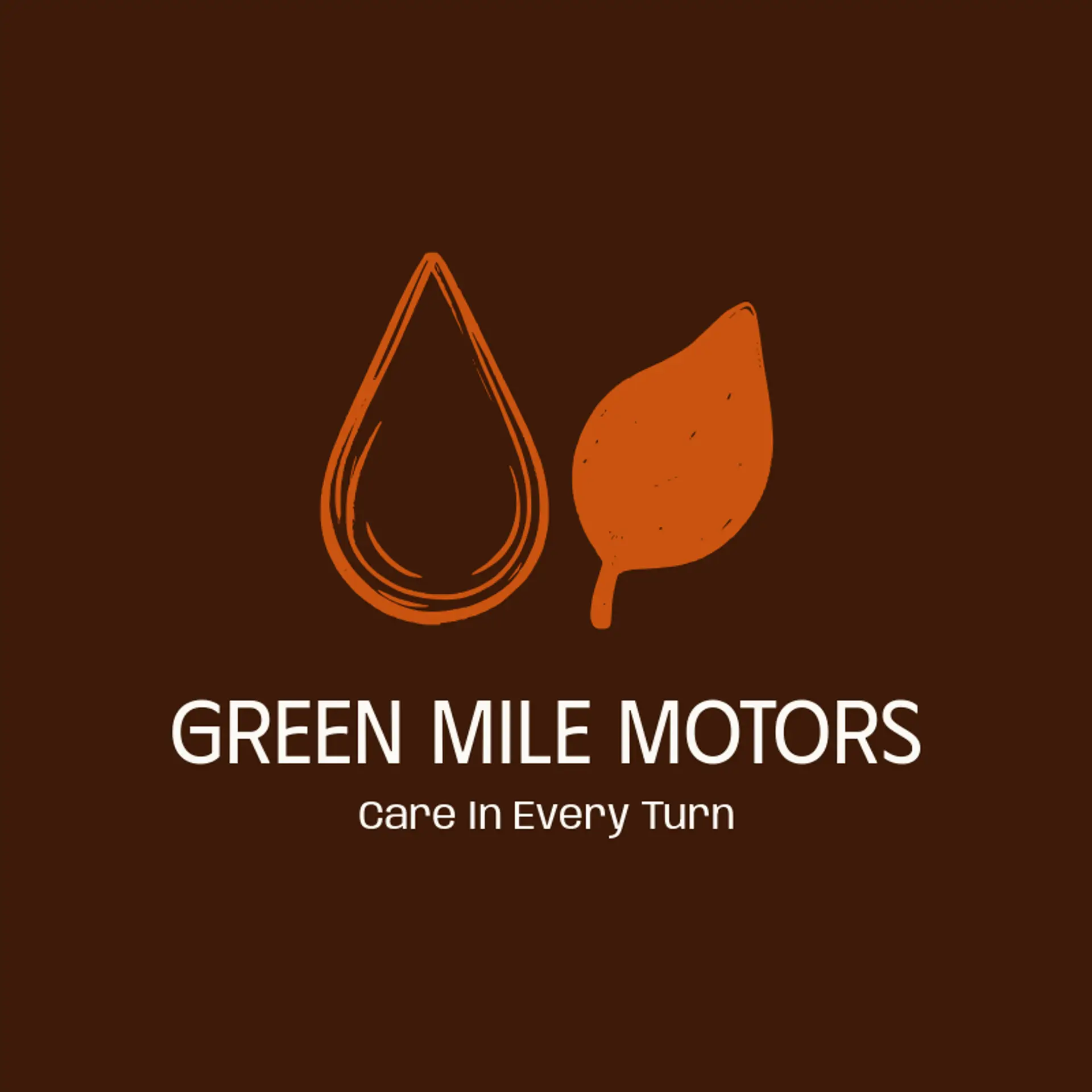 Green Mile Motors logo for motor shop