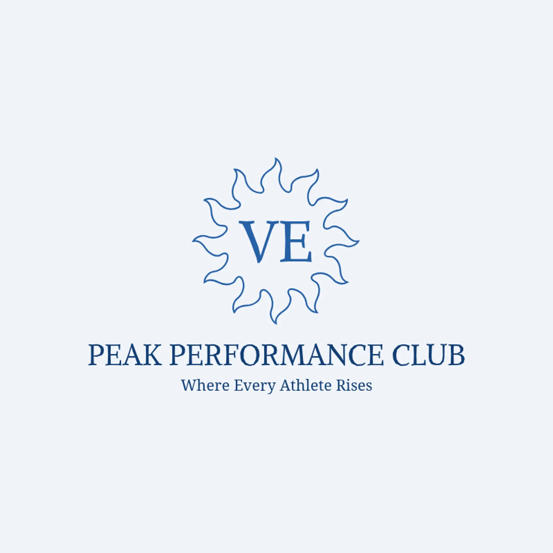 Peak Performance Club logo for sports club