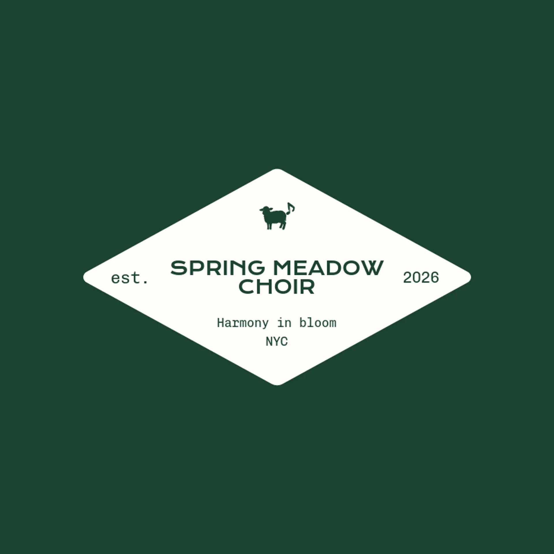 Spring Meadow Choir logo for easter