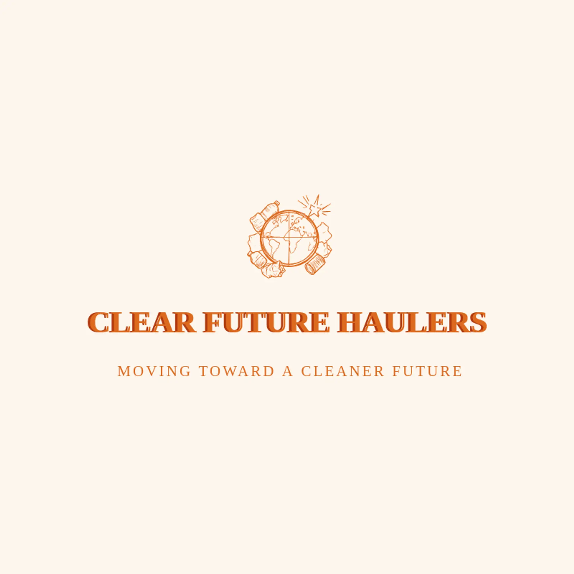 Clear Future Haulers logo for trash