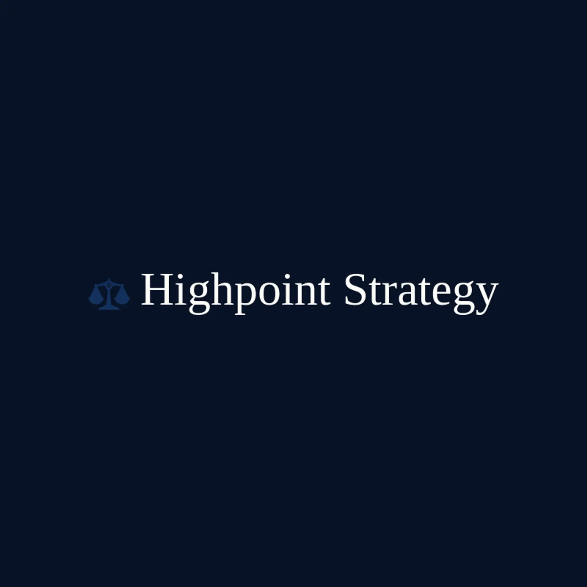 Highpoint Strategy logo for executive