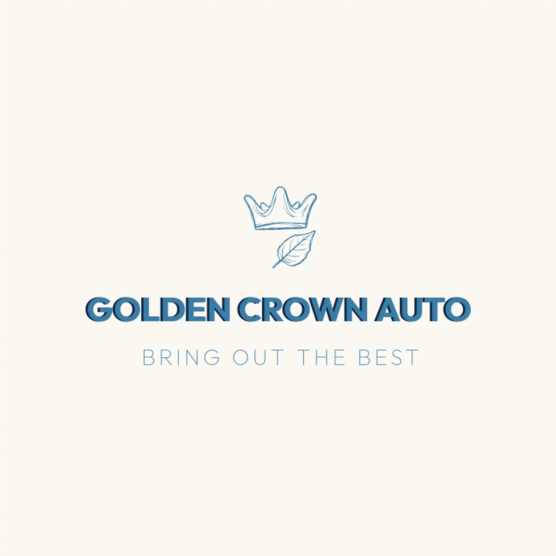 Golden Crown Auto logo for car detailing