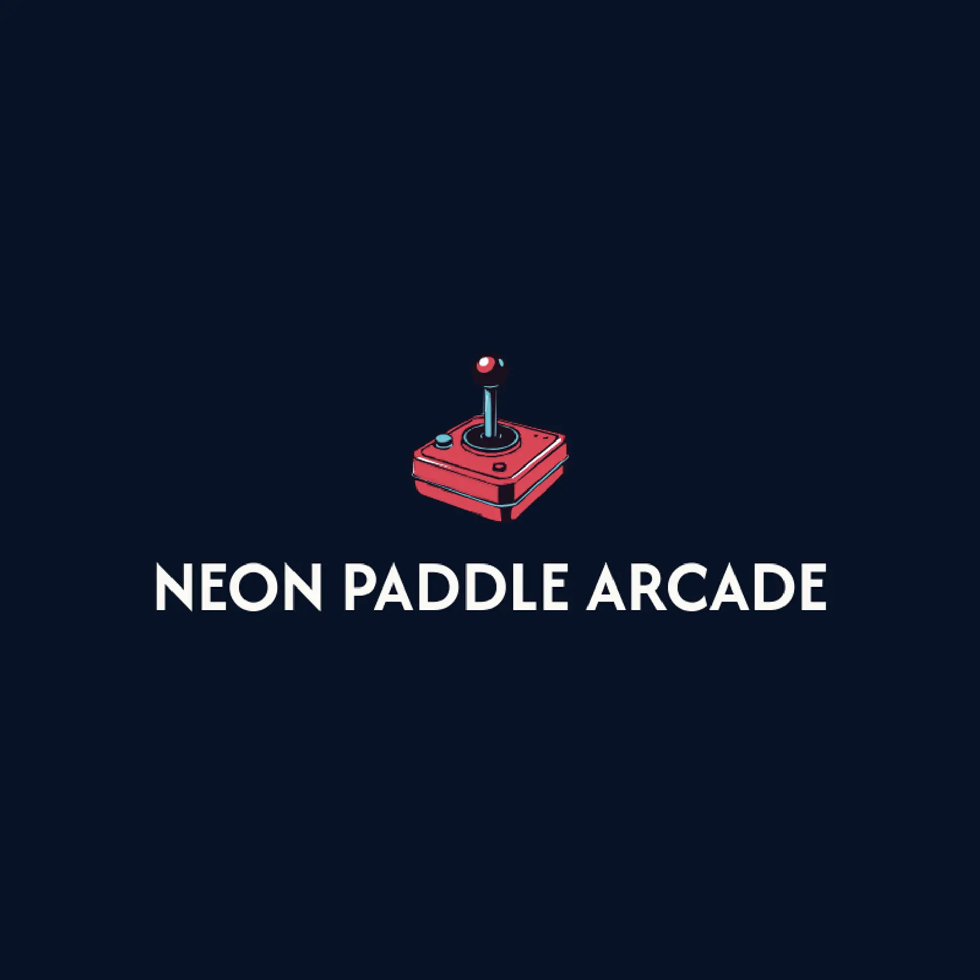 Neon Paddle Arcade logo for arcade
