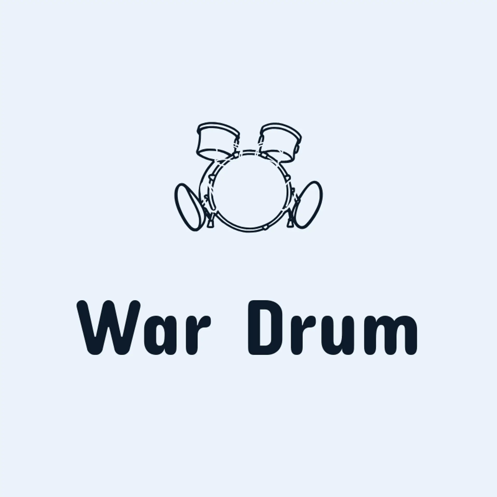 War Drum logo for death metal