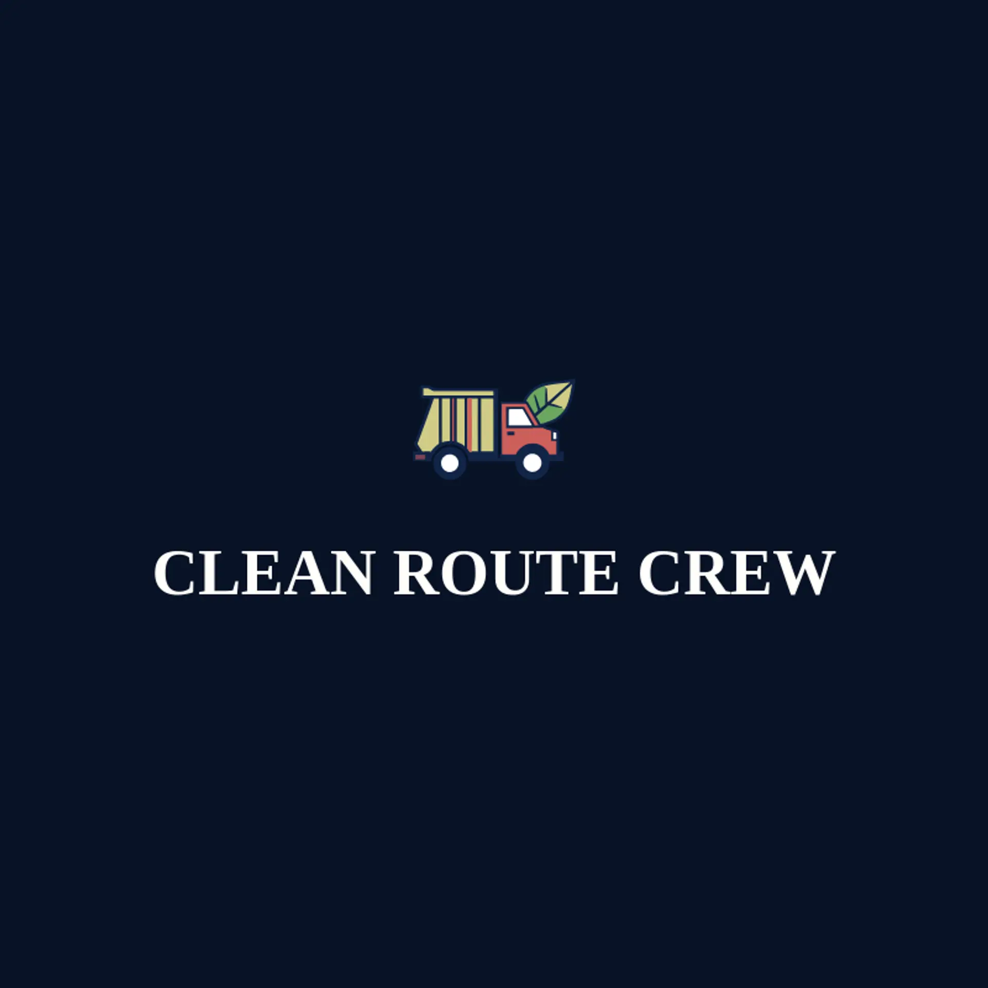Clean Route Crew logo for trash