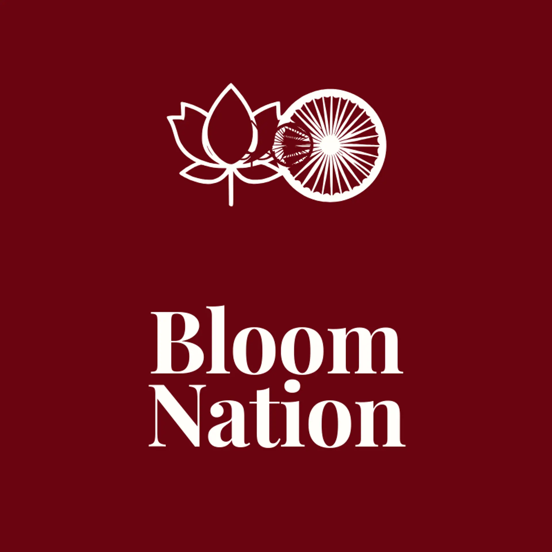 Bloom Nation logo for indian flag