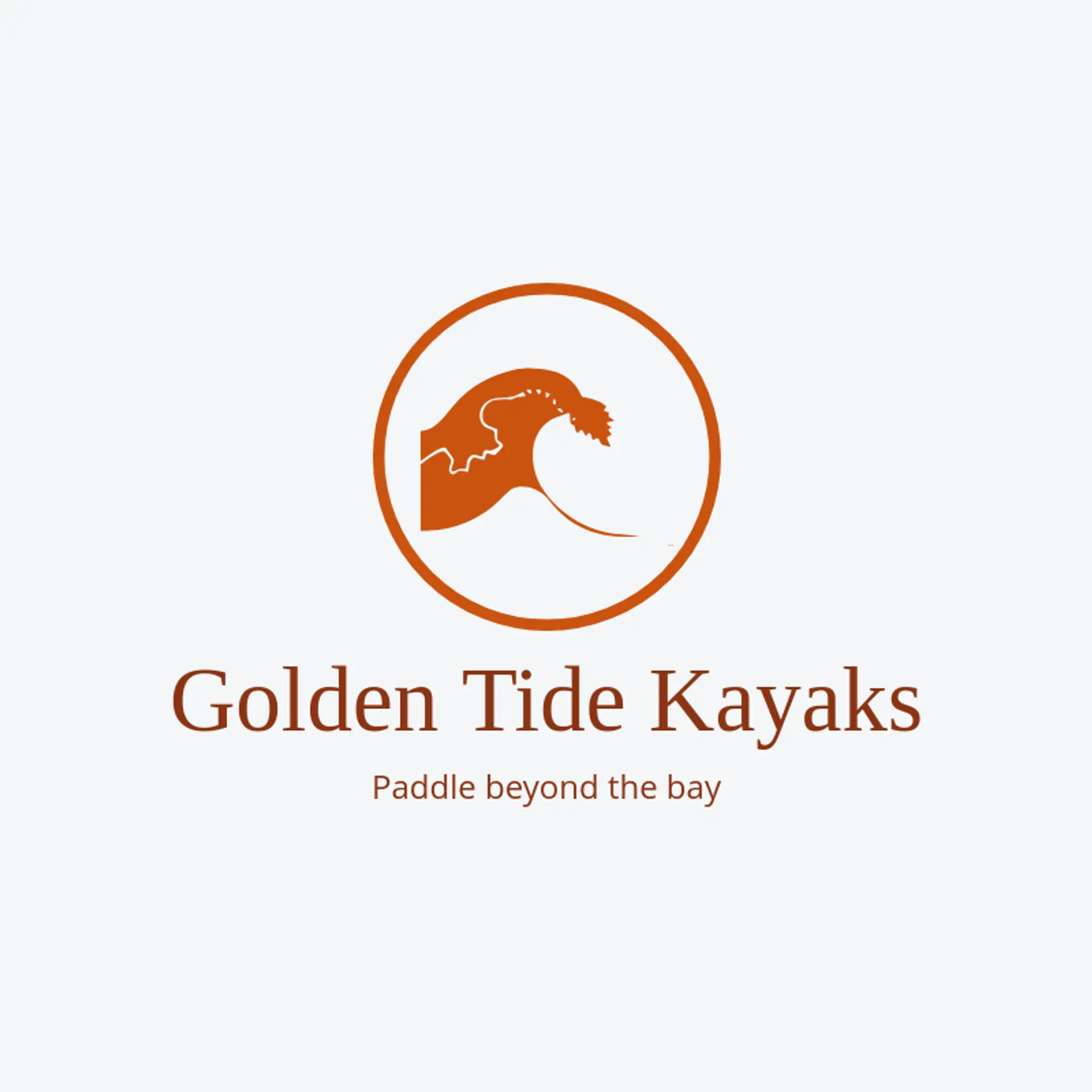 Golden Tide Kayaks logo for tide