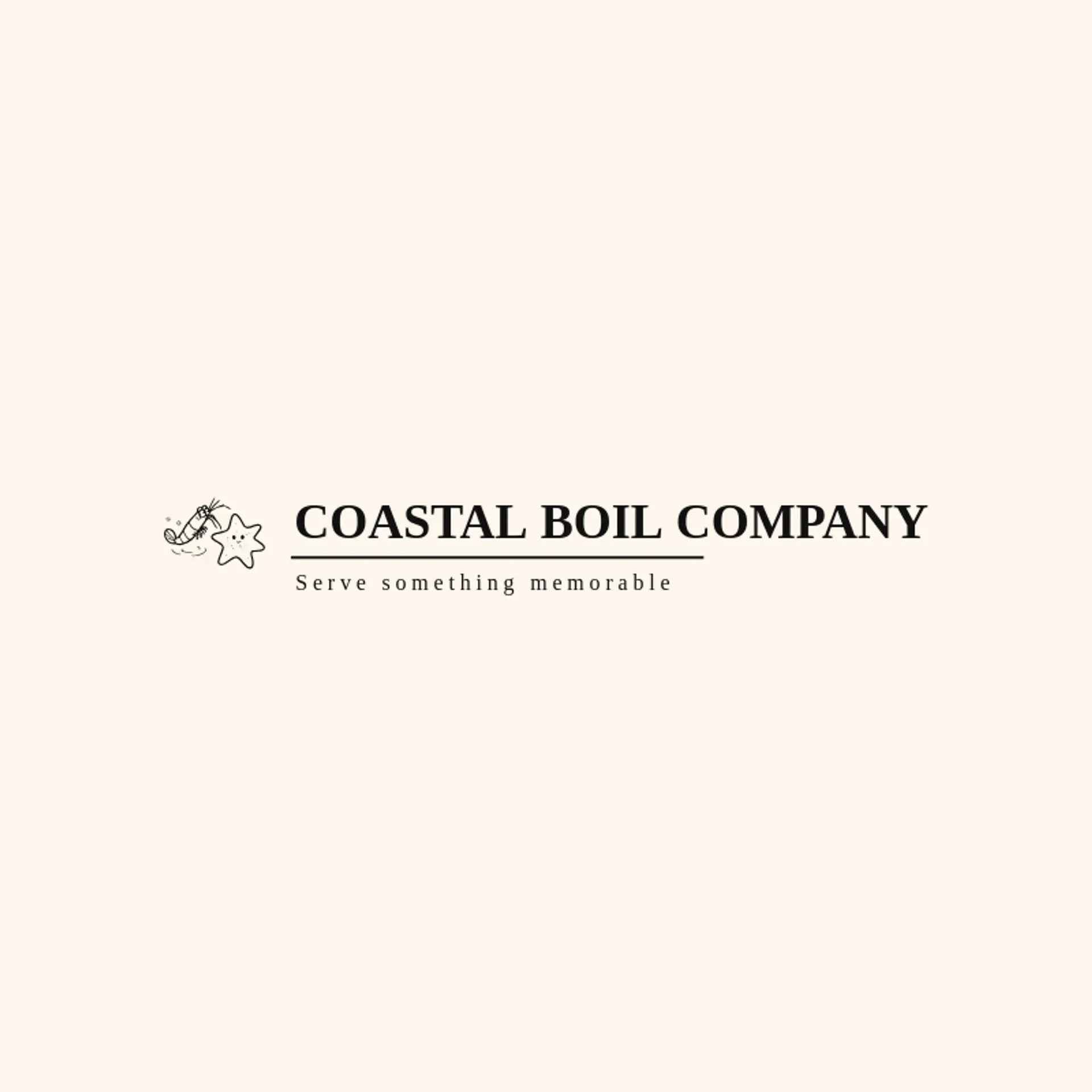 Coastal Boil Company logo for shrimp