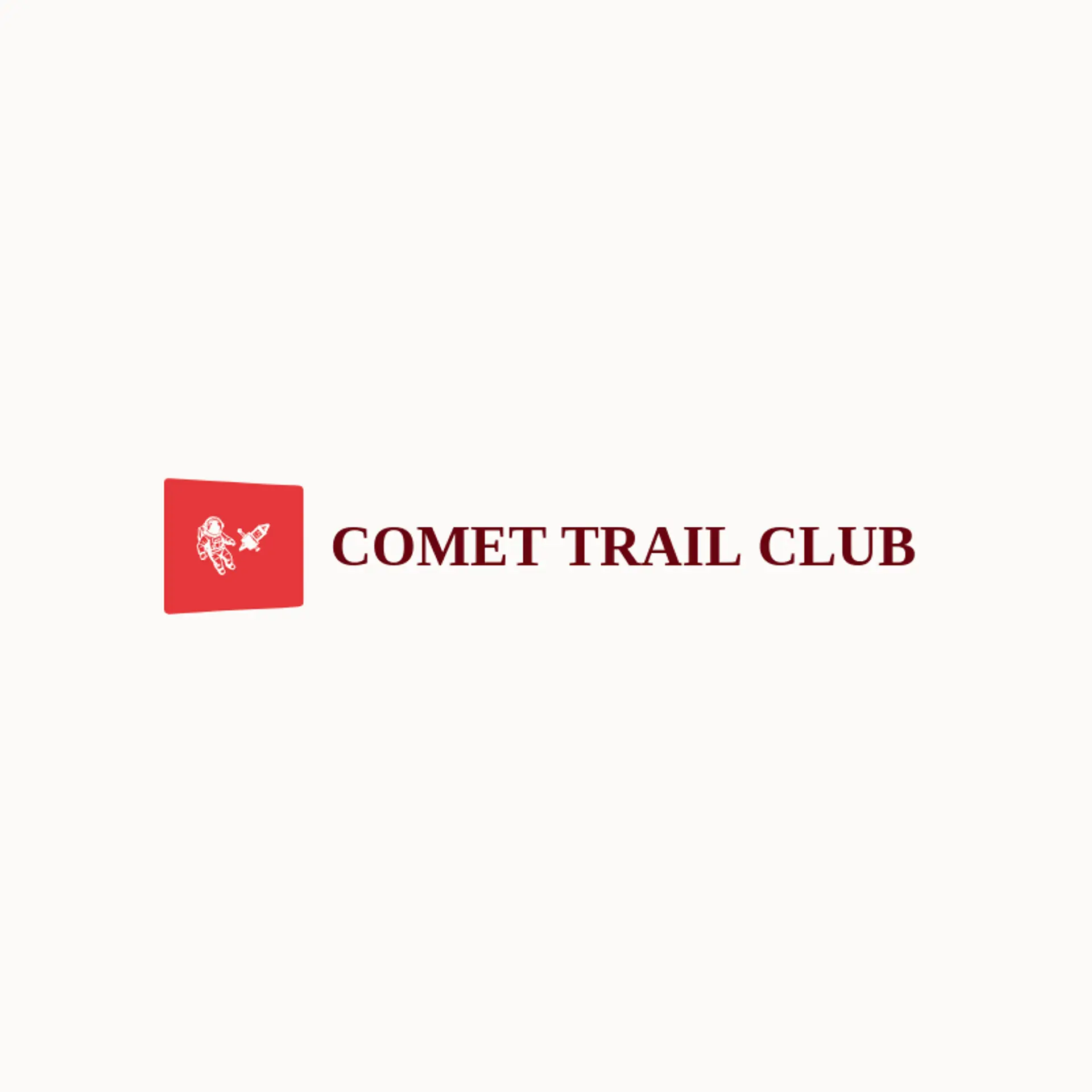 Comet Trail Club logo for astronaut