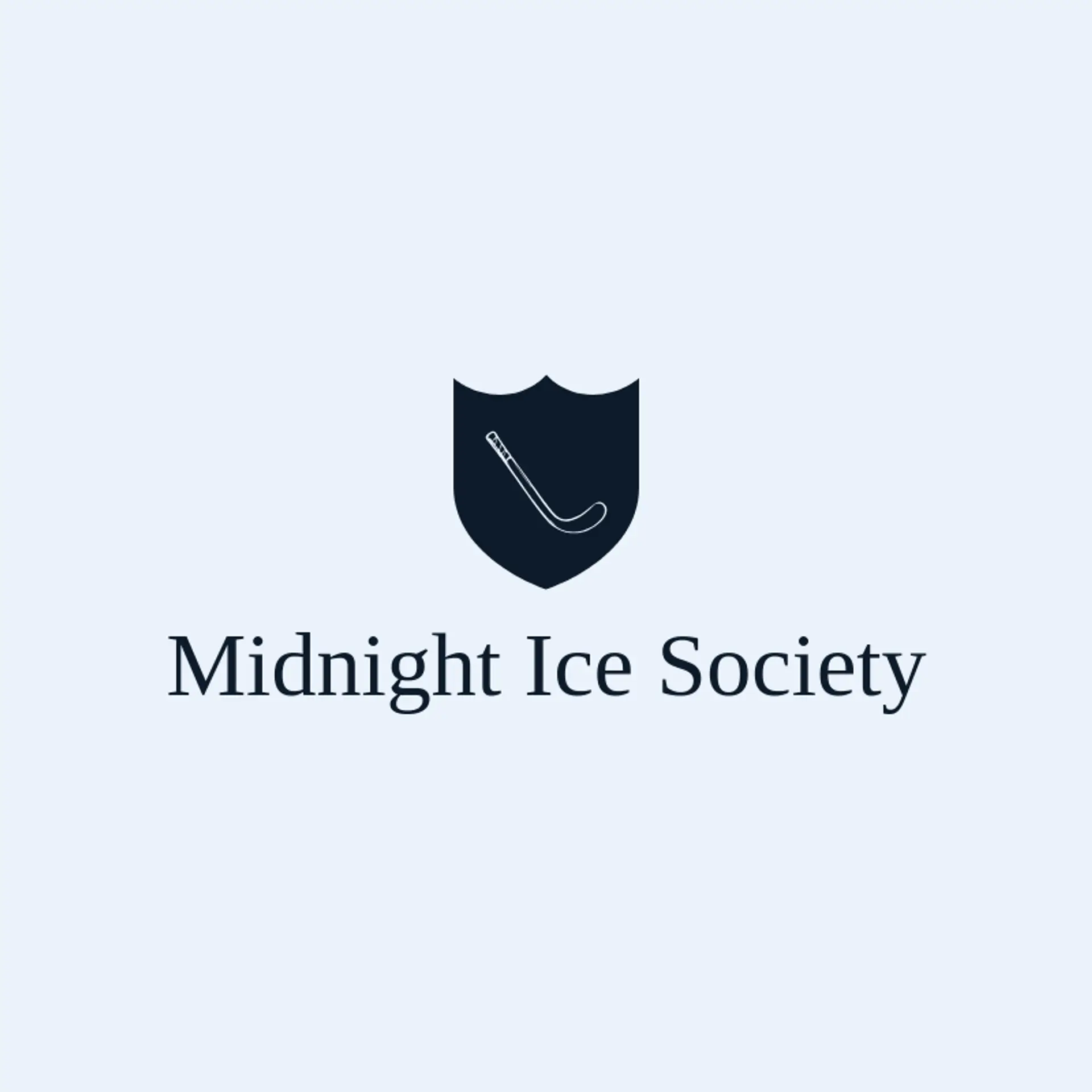 Midnight Ice Society logo for hockey stick
