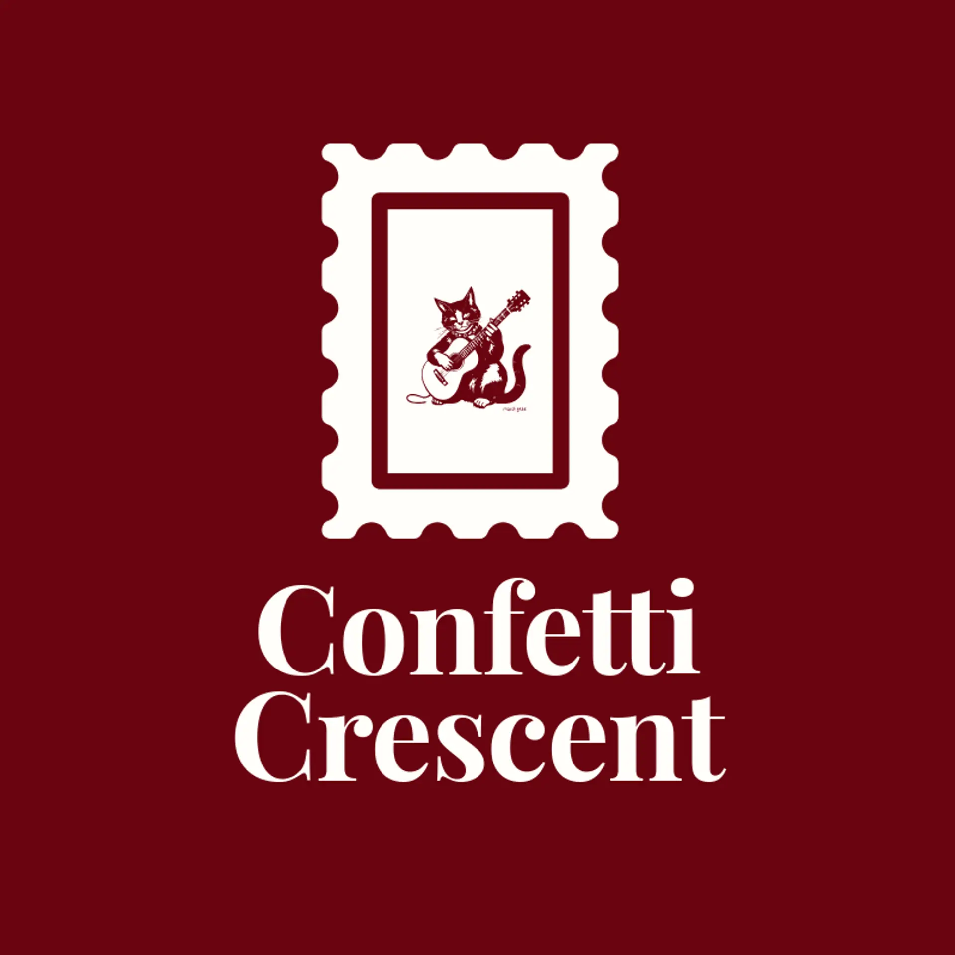 Confetti Crescent logo for mardi gras