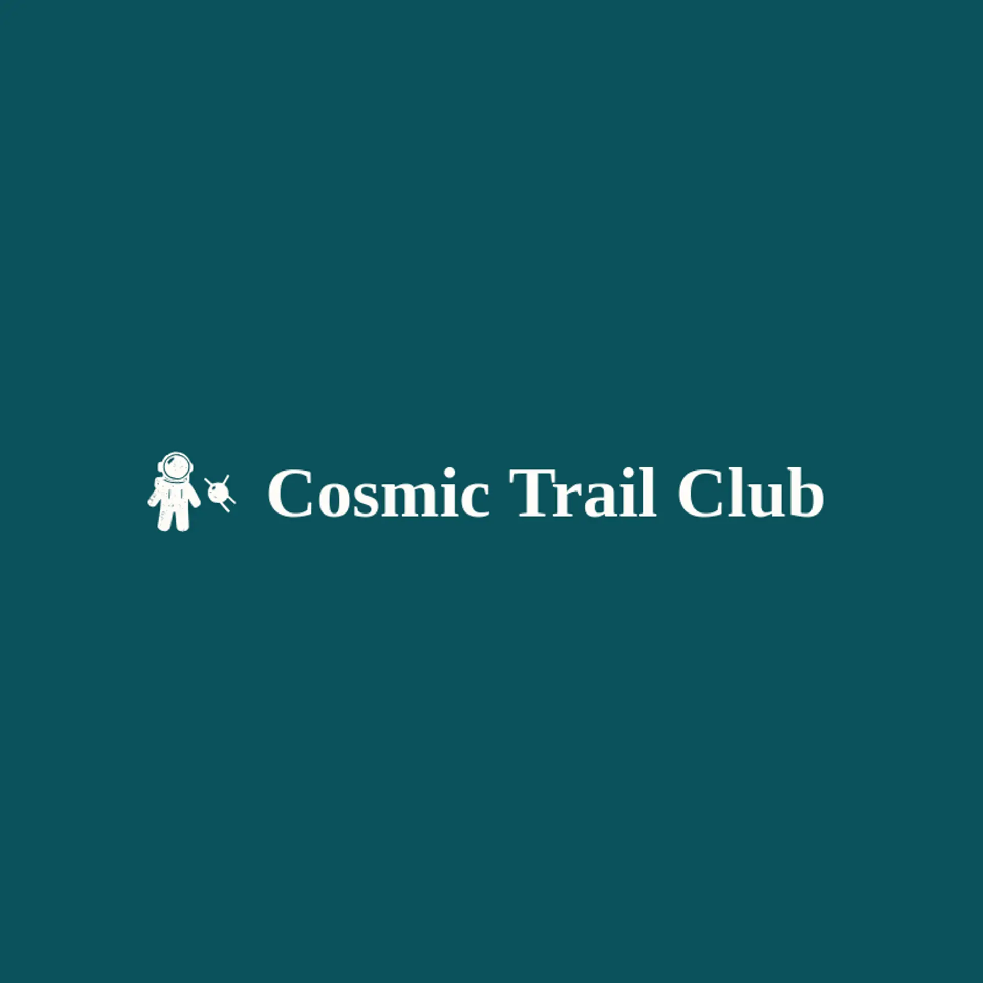 Cosmic Trail Club logo for astronaut