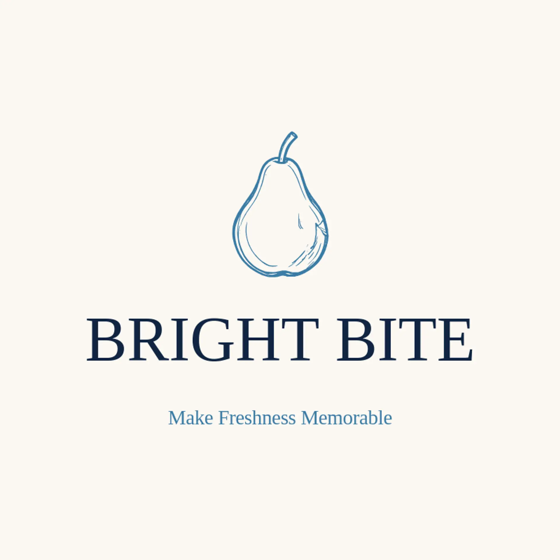 Bright Bite logo for pear