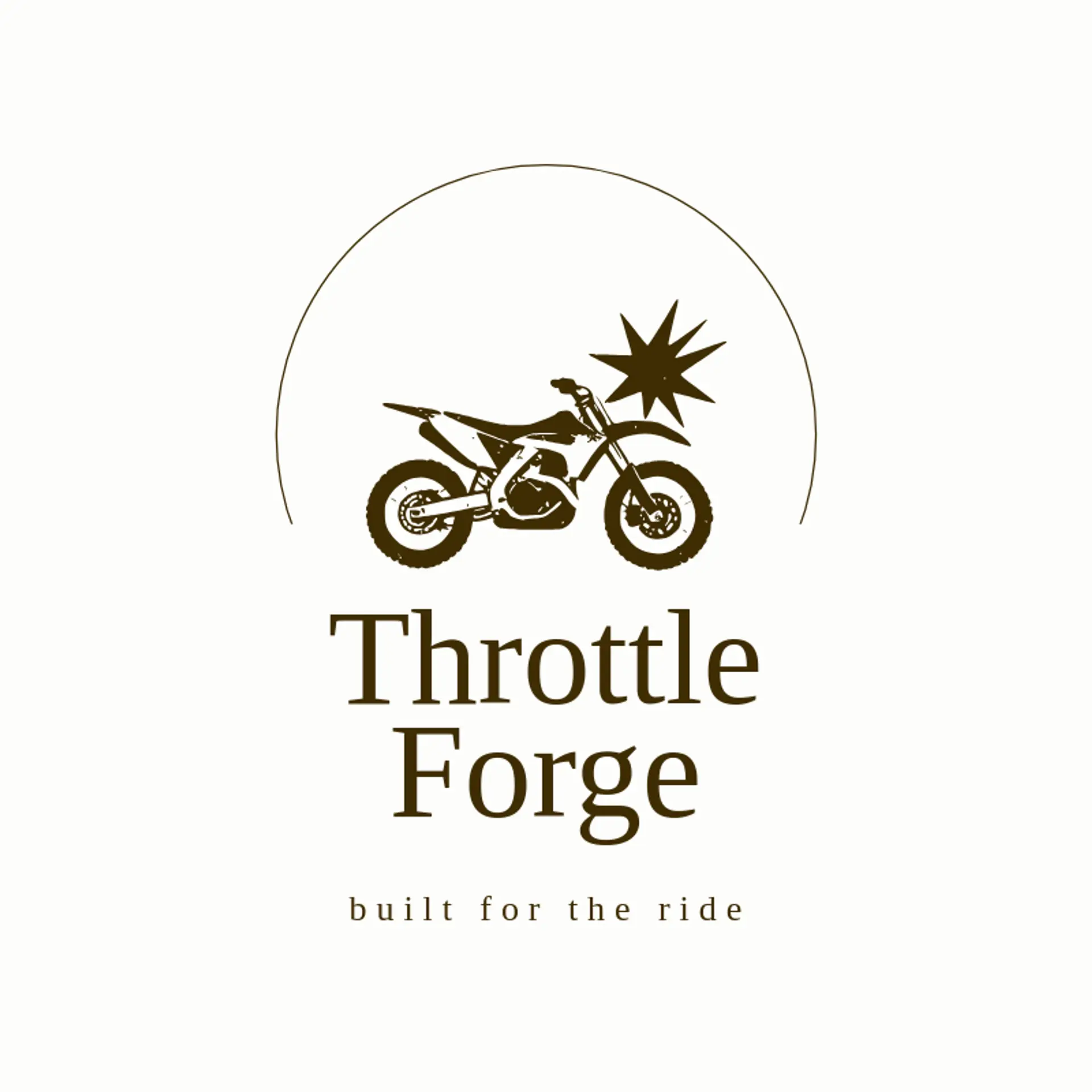 Throttle Forge logo for motocross