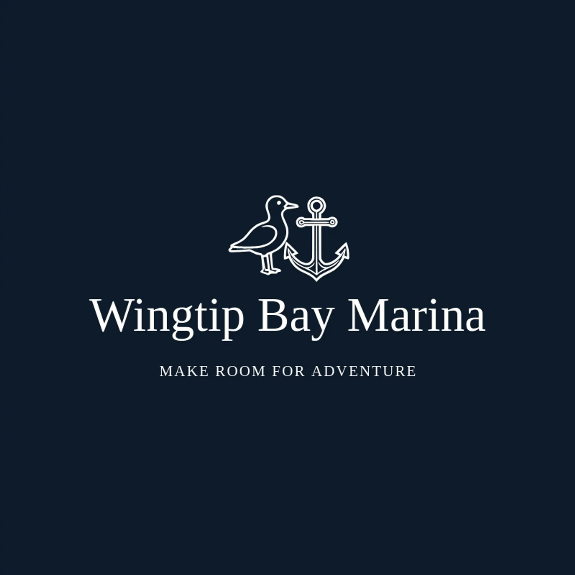 Wingtip Bay Marina logo for seagull