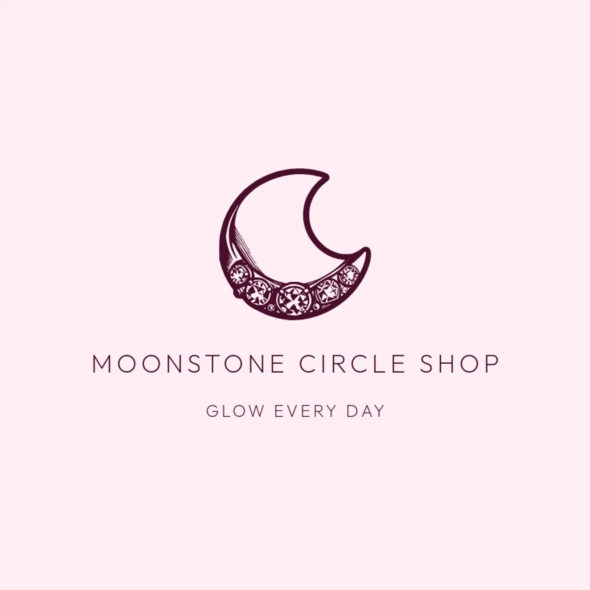 Moonstone Circle Shop logo for bracelet