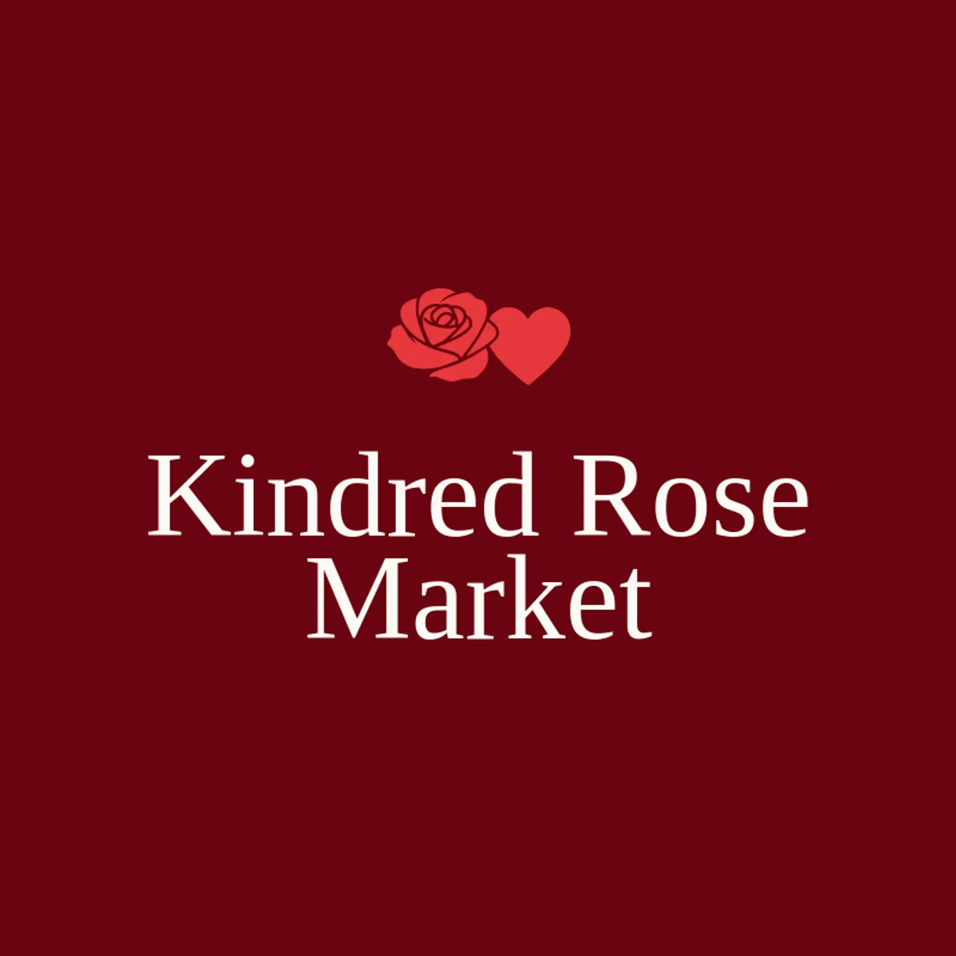 Kindred Rose Market logo for valentine