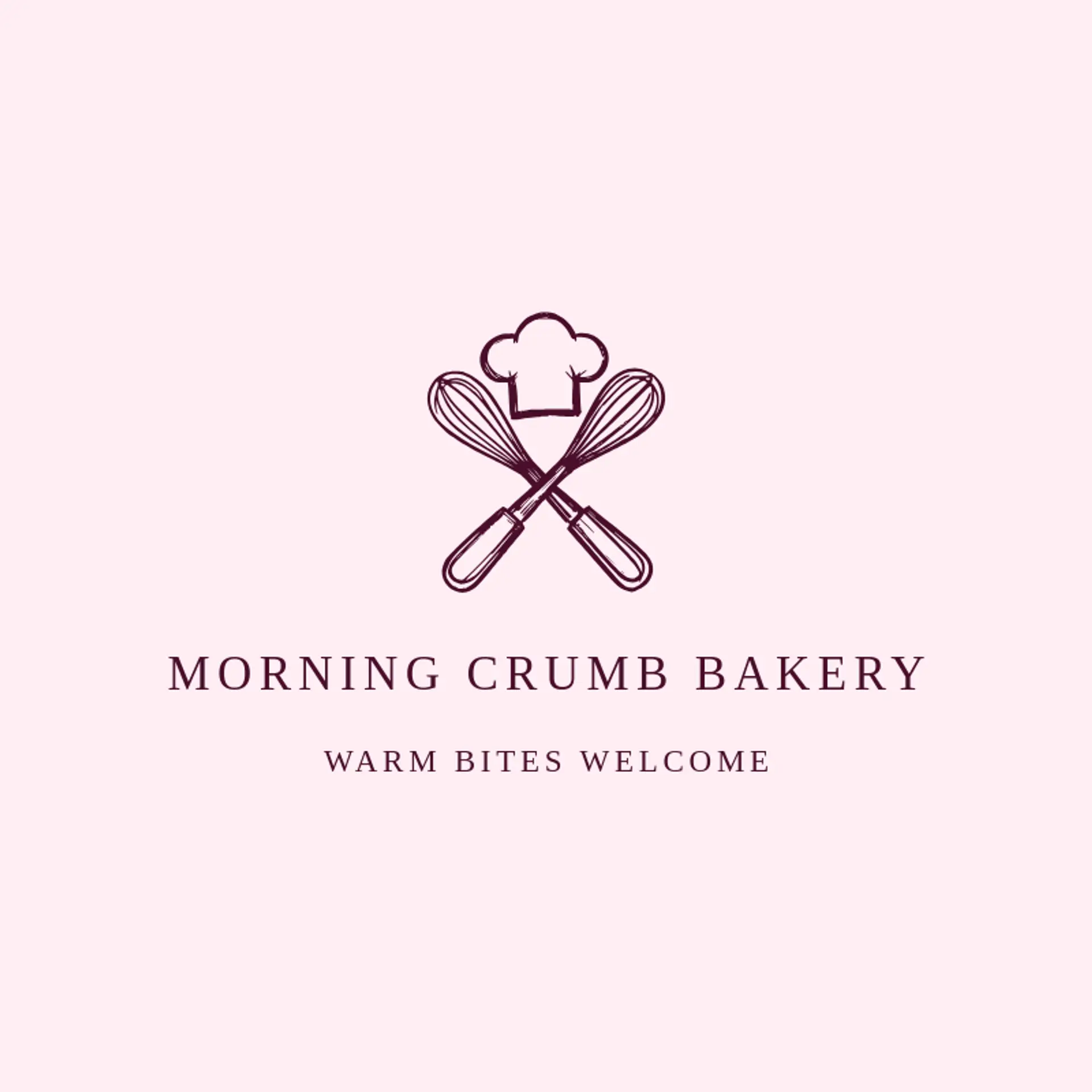 Morning Crumb Bakery logo for chef hat