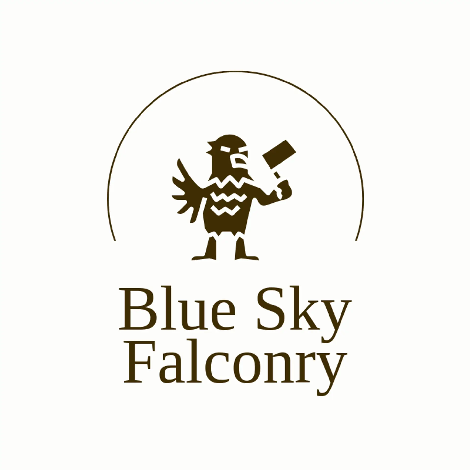Blue Sky Falconry logo for falcon