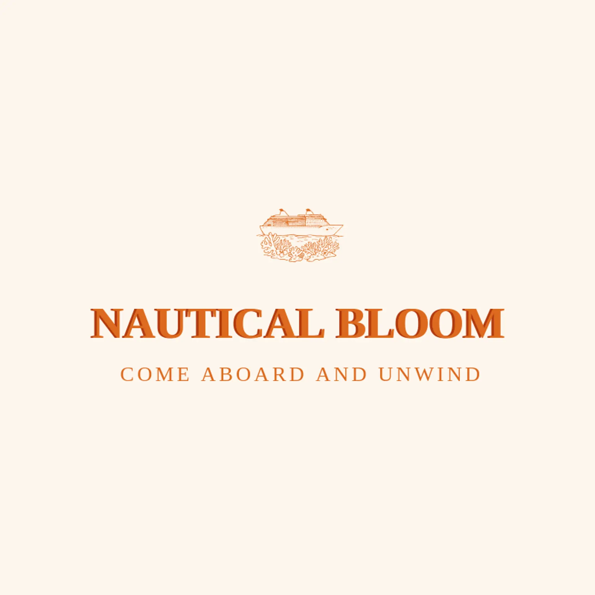 Nautical Bloom logo for cruise ship