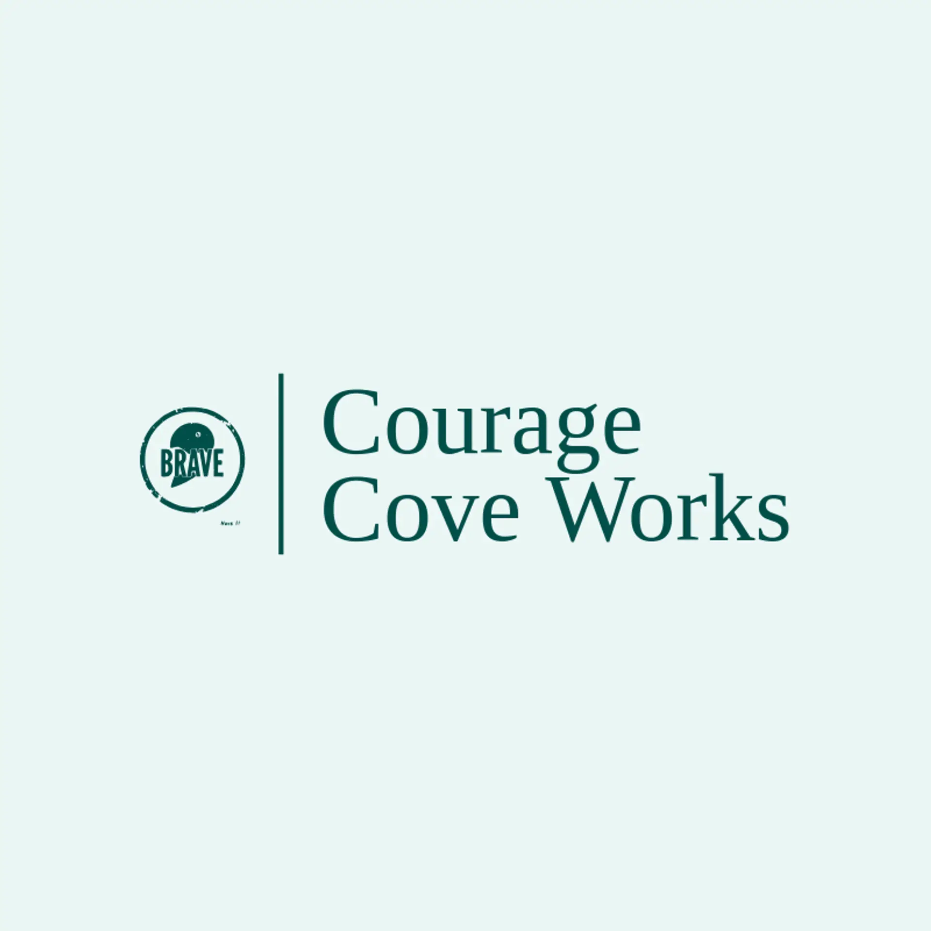 Courage Cove Works logo for brave