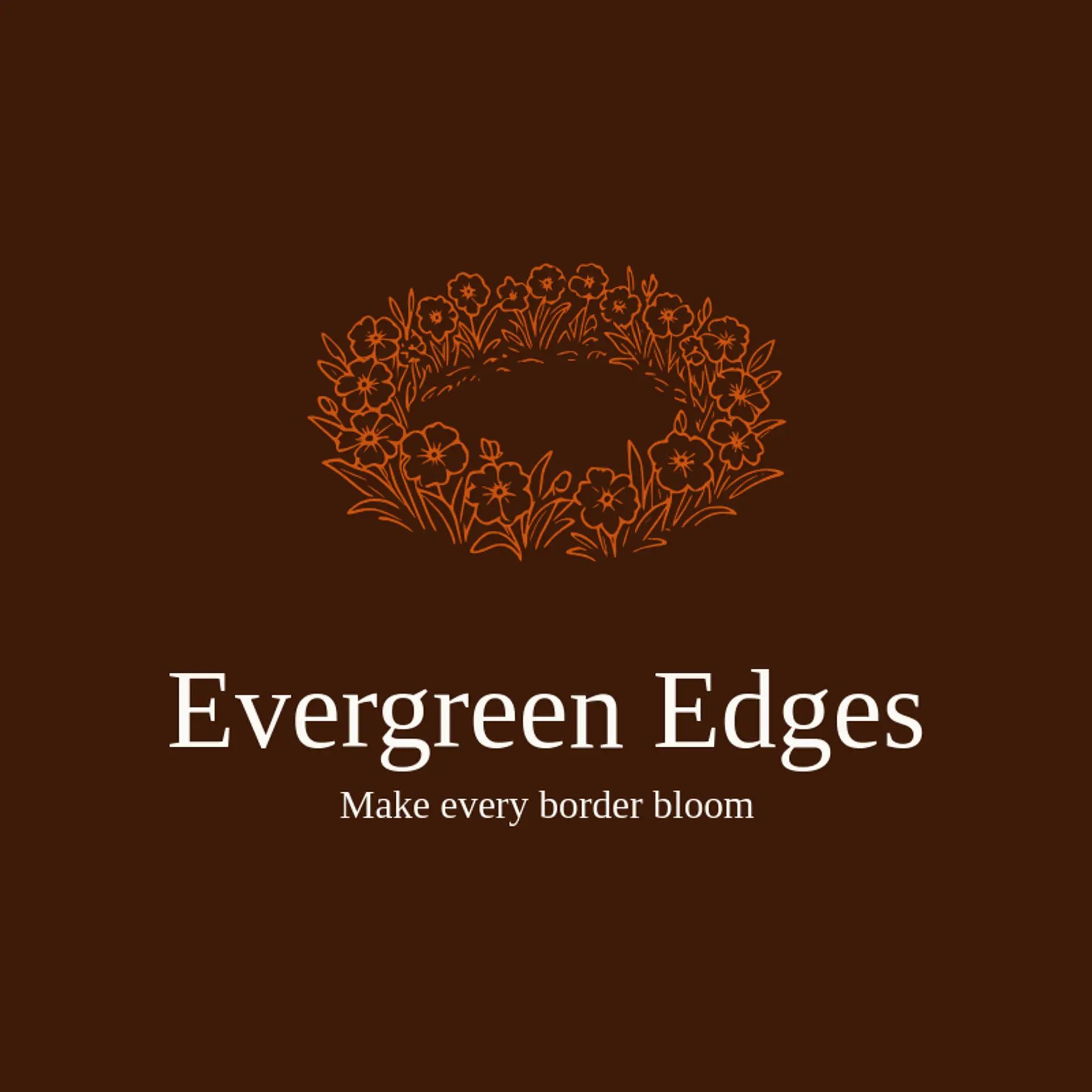 Evergreen Edges logo for yard