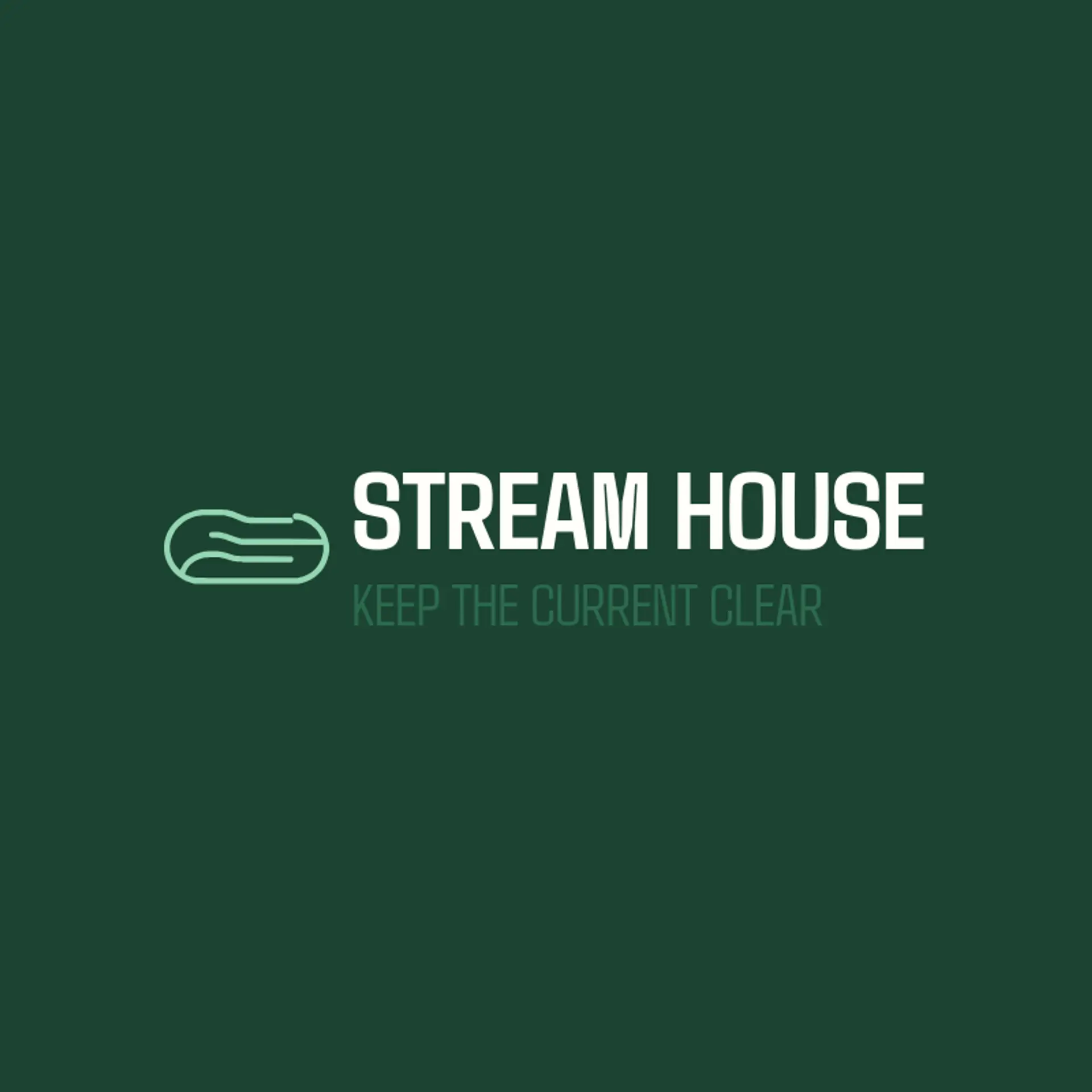 Stream House logo for water
